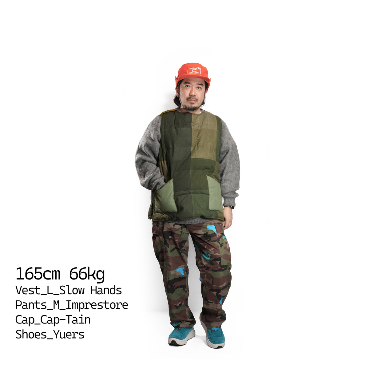 down pull over vest – Olive/Masterd | SLOW HANDS | 入荷予定アイテム