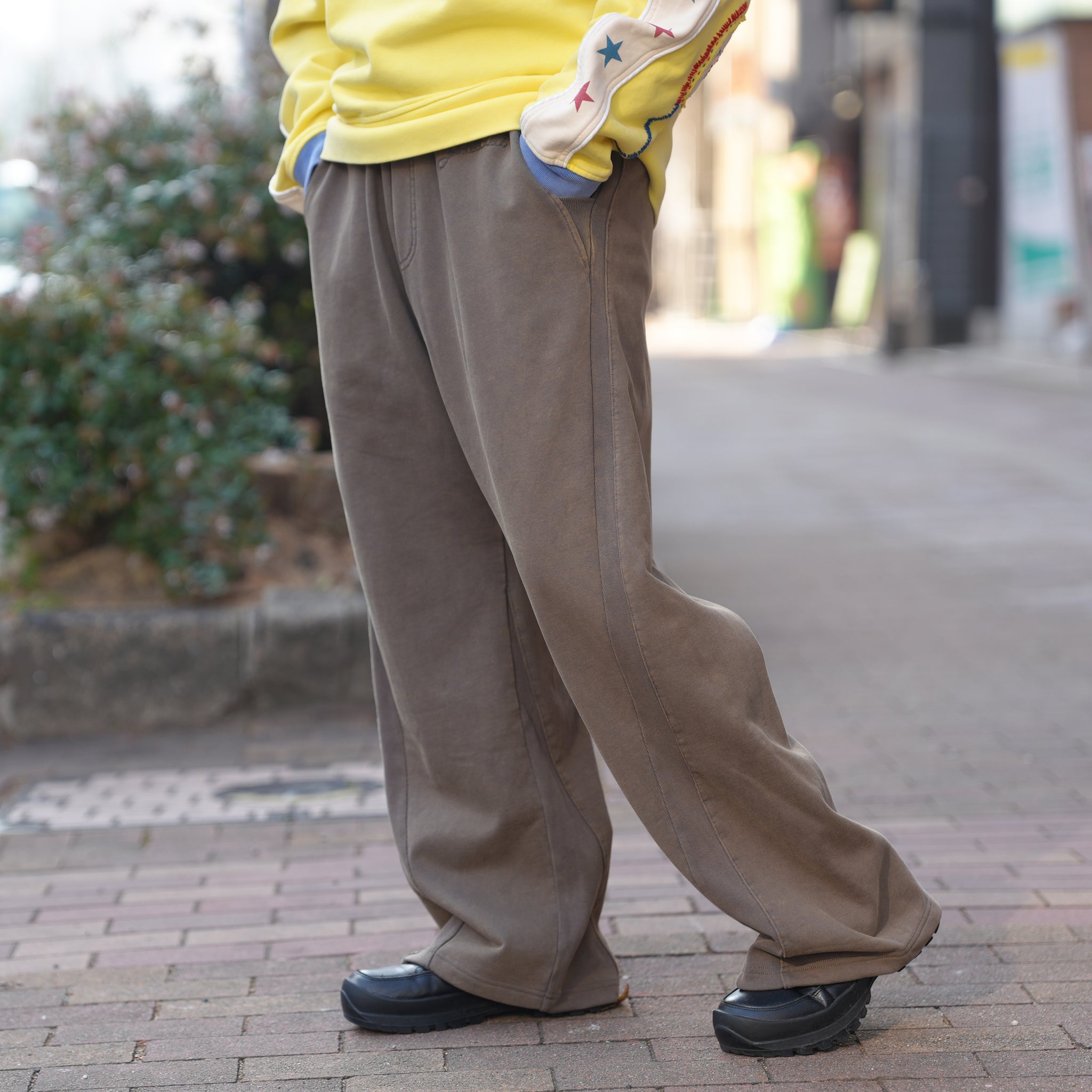 Curvy sweat pants | Color_Rats | No_pla25awp05-1_rats【PLATEAU STUDIO_プラトー スタジオ】