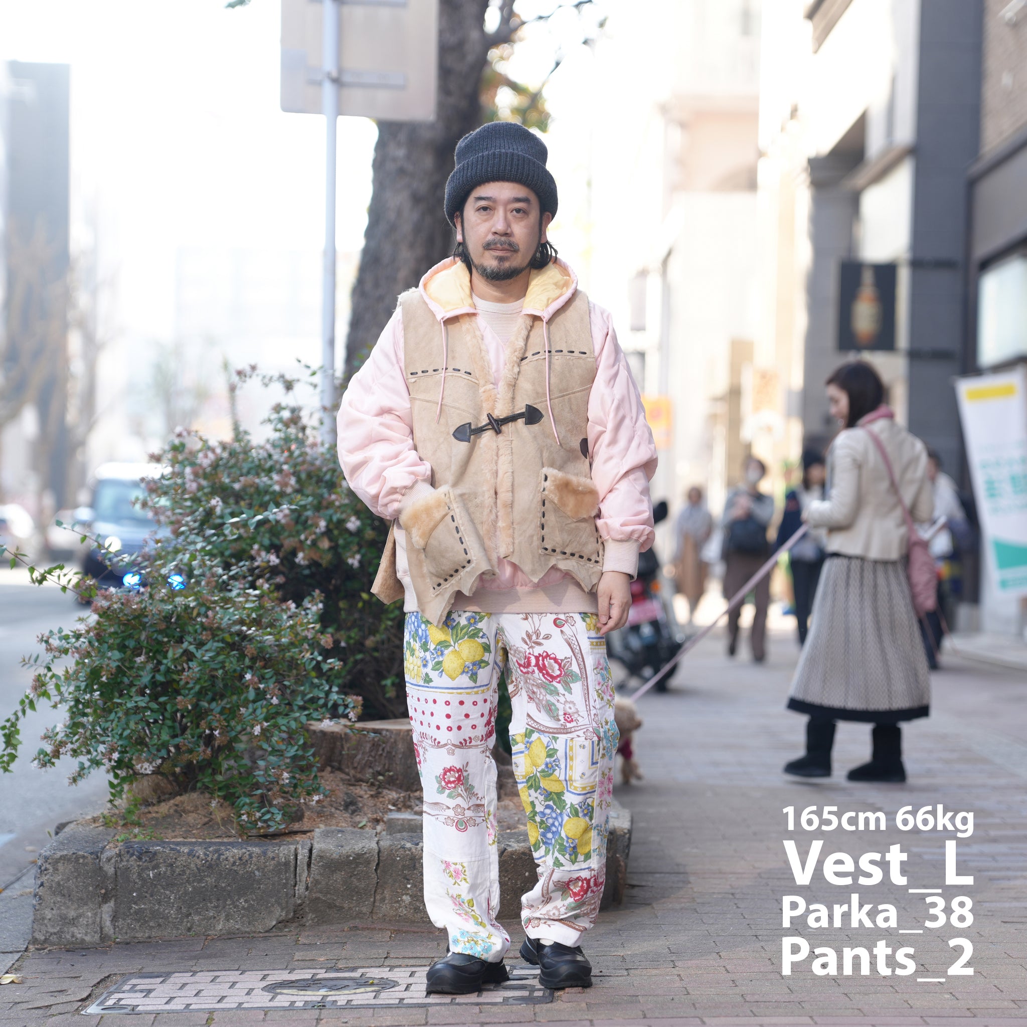 MR-2507676 | 北欧 Vintage Cloth Pants | Color:Multi_B | Size:2【Mr. Remake Man】