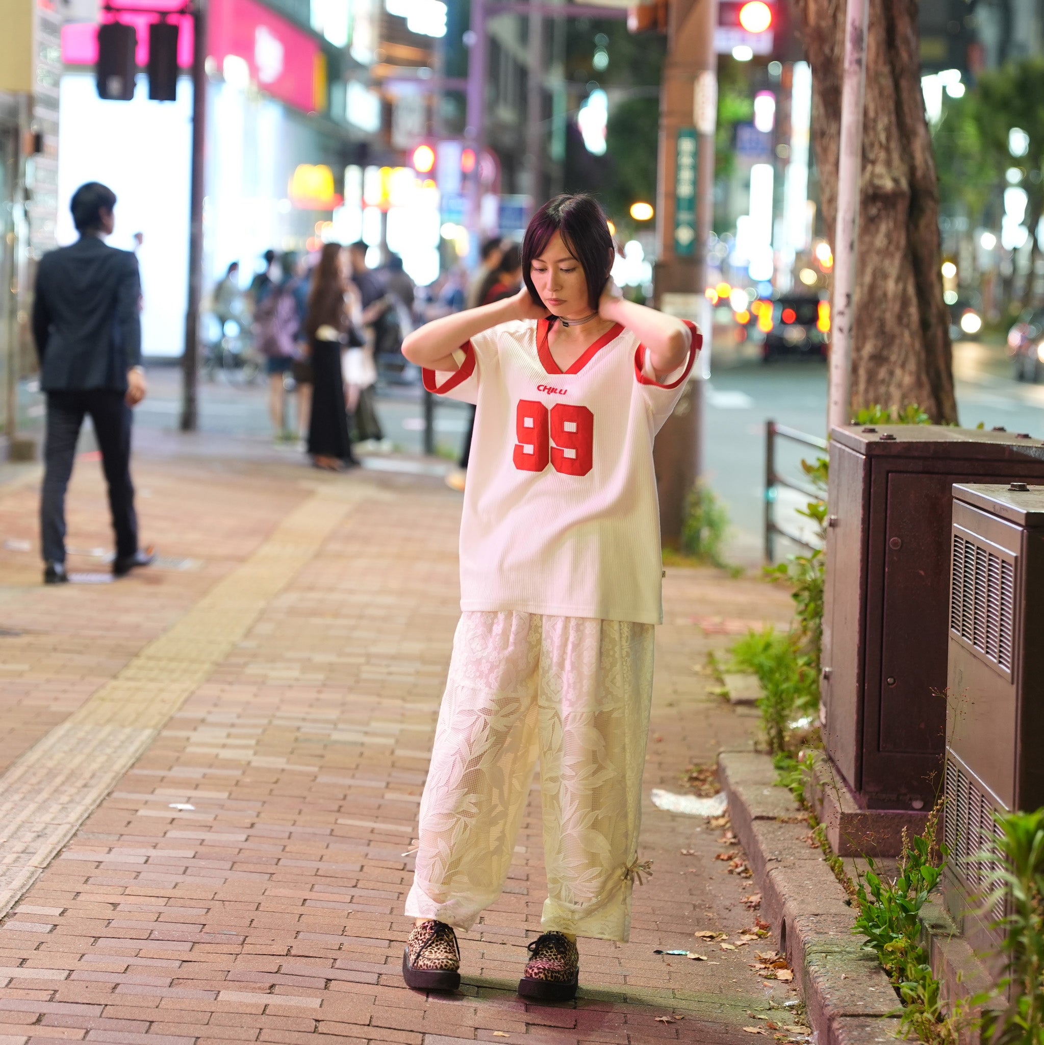 CHILLI 99 WAFFLE TEE – Coconut | ARAMINTA JAMES