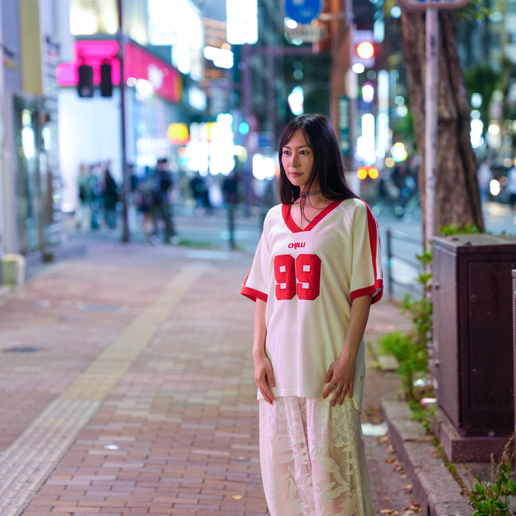 CHILLI 99 WAFFLE TEE – Coconut | ARAMINTA JAMES