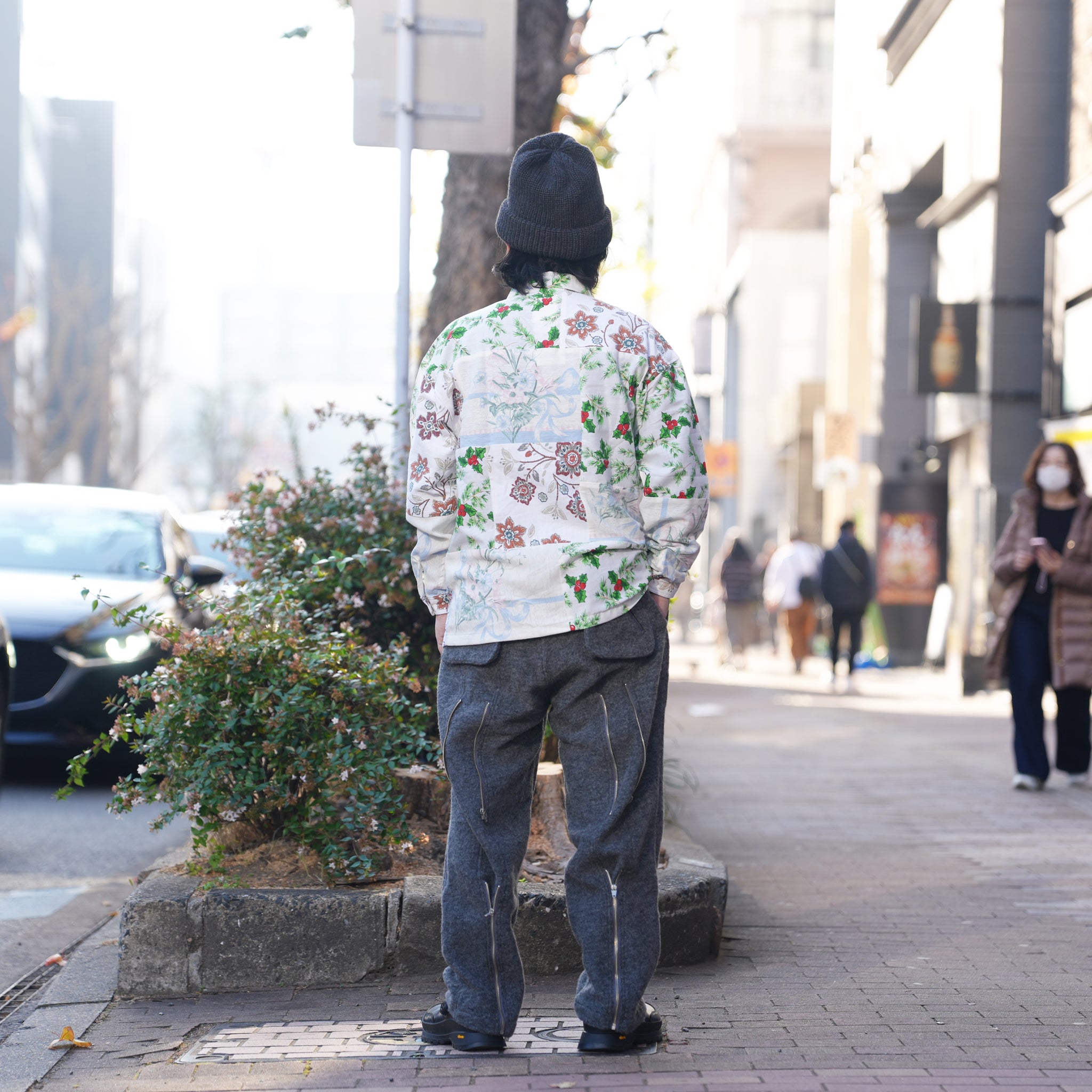 AD00230 | wool bondage pants | Color:Melange Gray【ADAN_アダン】