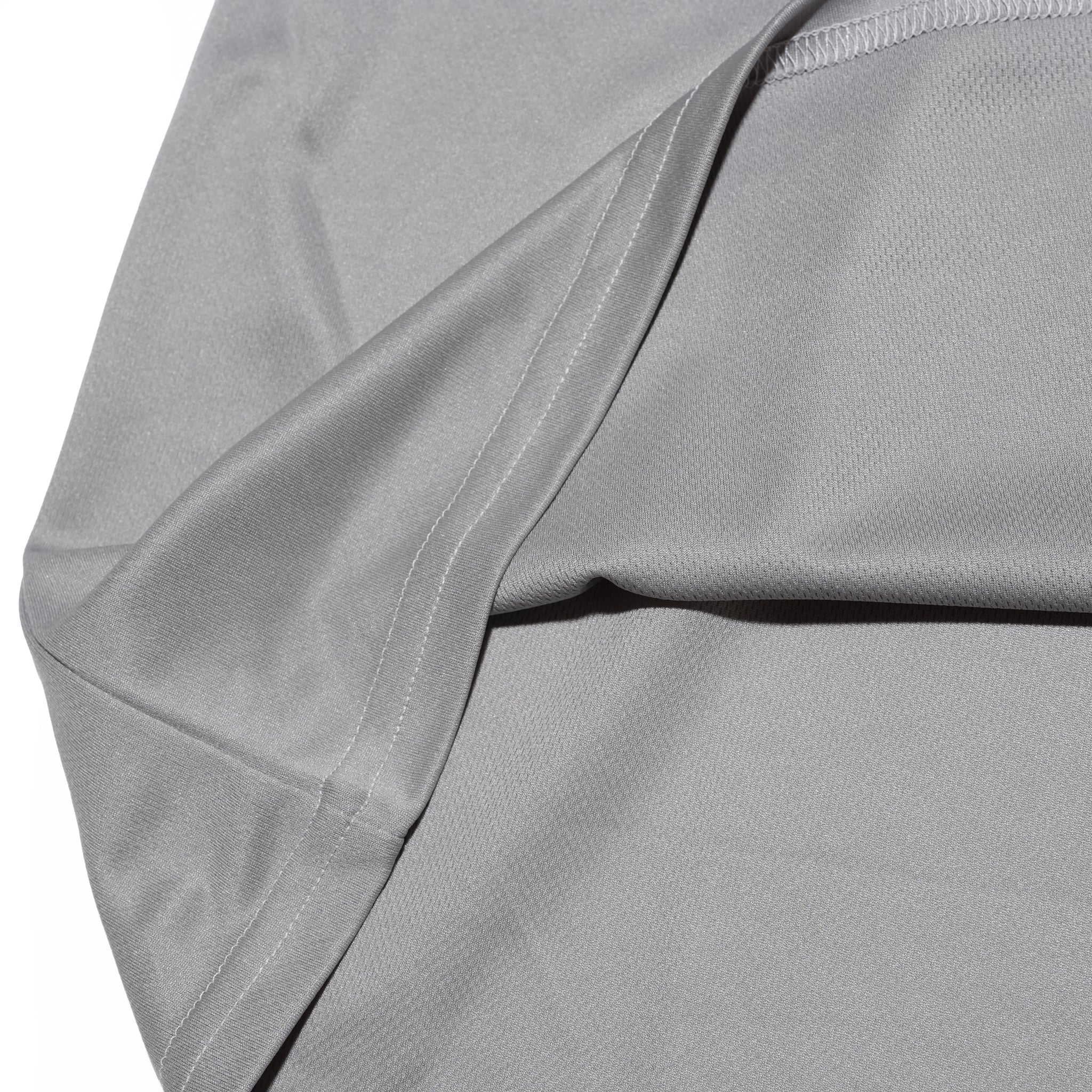 HIGH MOCK DRY TEE – Light Gray | D-SPORT WEAR | SMOKE T ONE 【ネコポス選択可能】