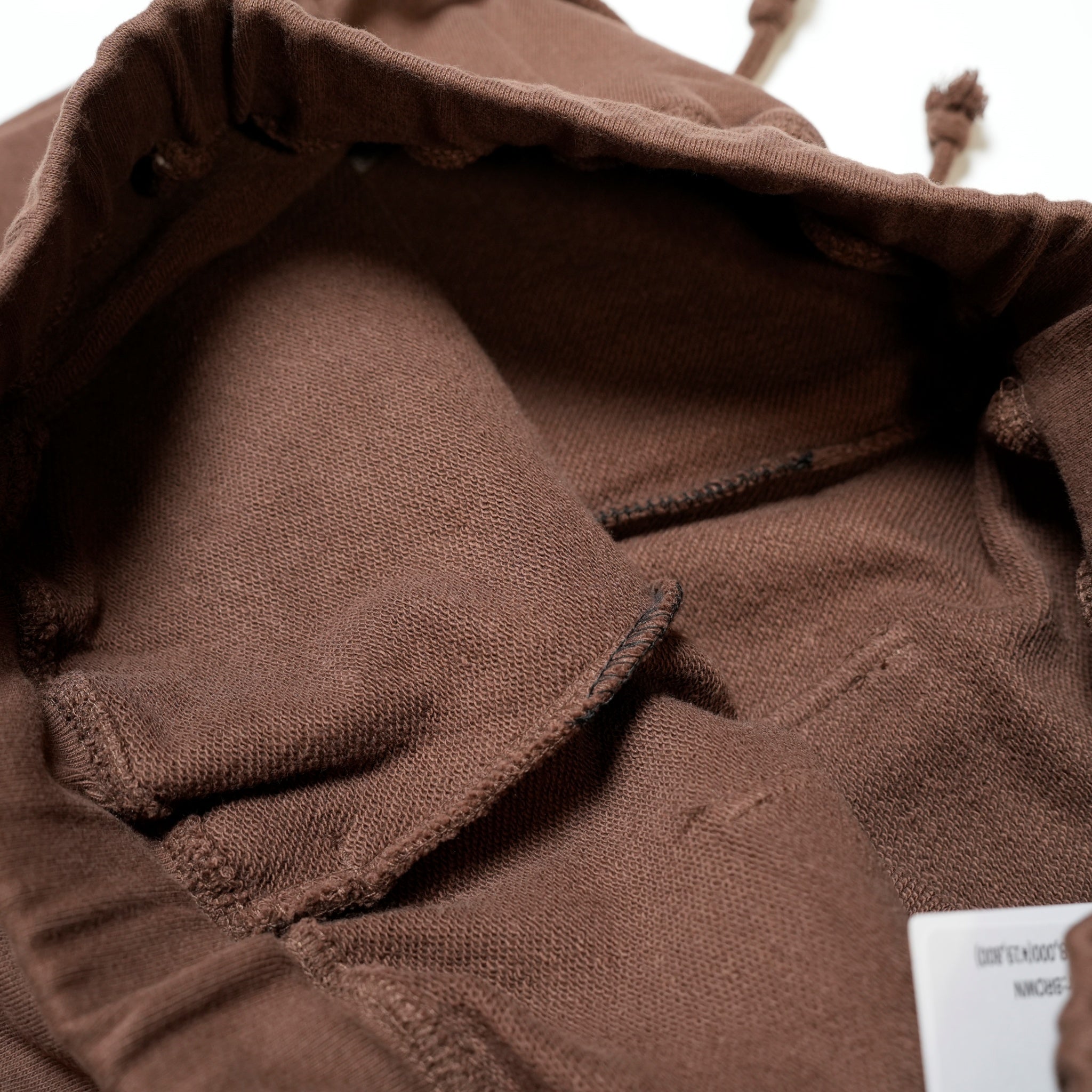 FP002_Brown | サイドベロアスウェットパンツ | Color:Brown【FULAT_フラット】