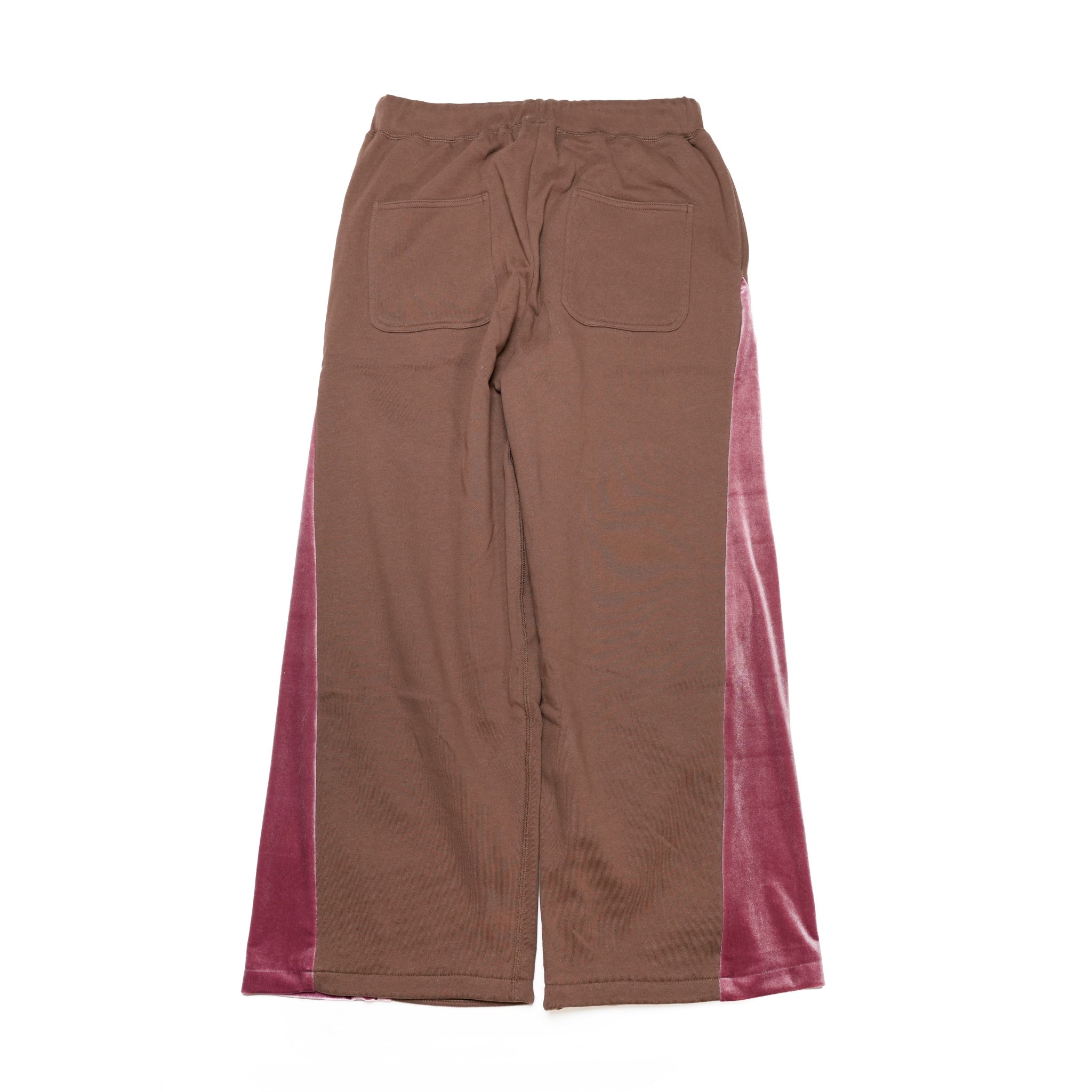 FP002_Brown | サイドベロアスウェットパンツ | Color:Brown【FULAT_フラット】