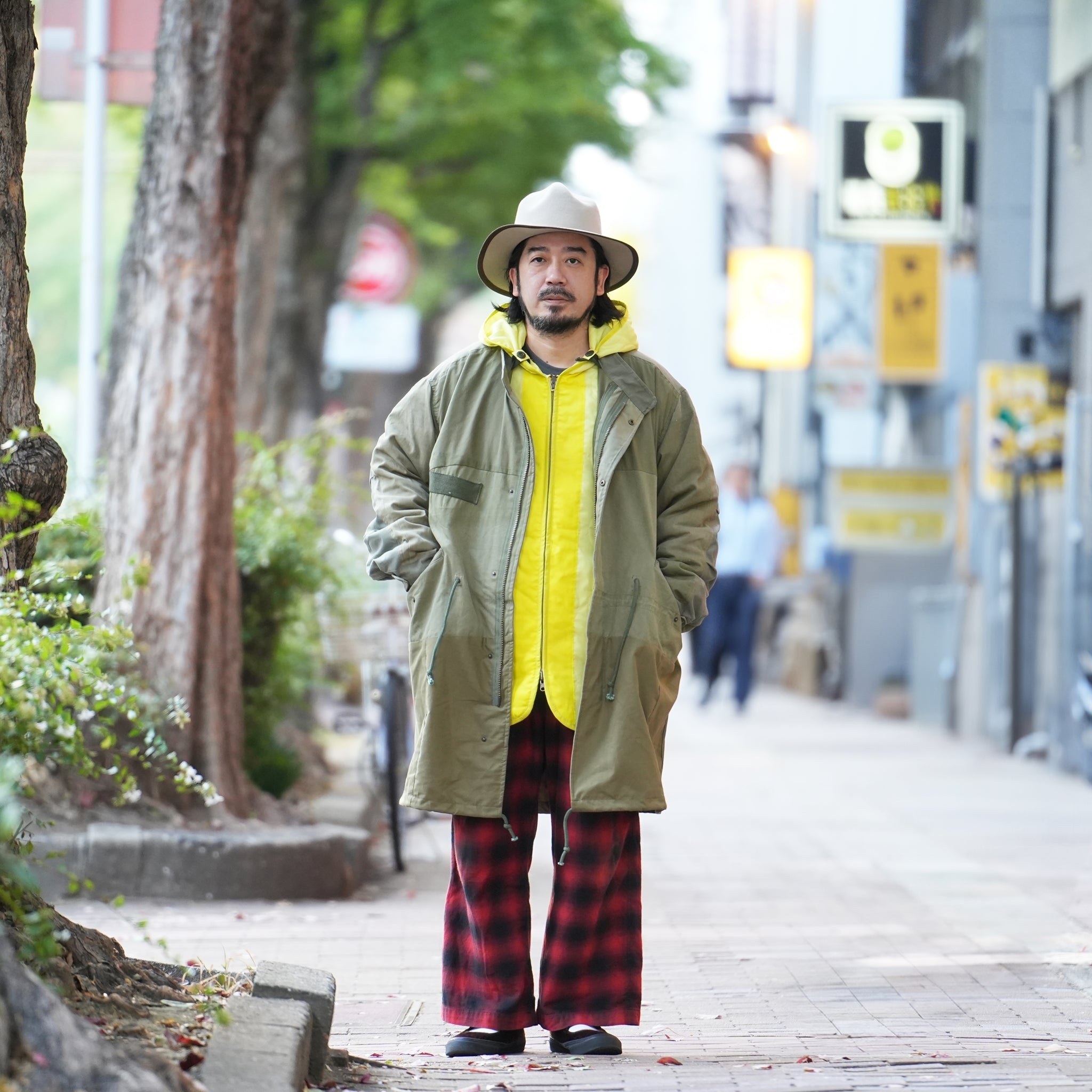 RJ0410006 | LINER PARKA | Color:03-Red/04-Yellow【NASNGWAM_ナスングワム】 -  04-Yellow / L