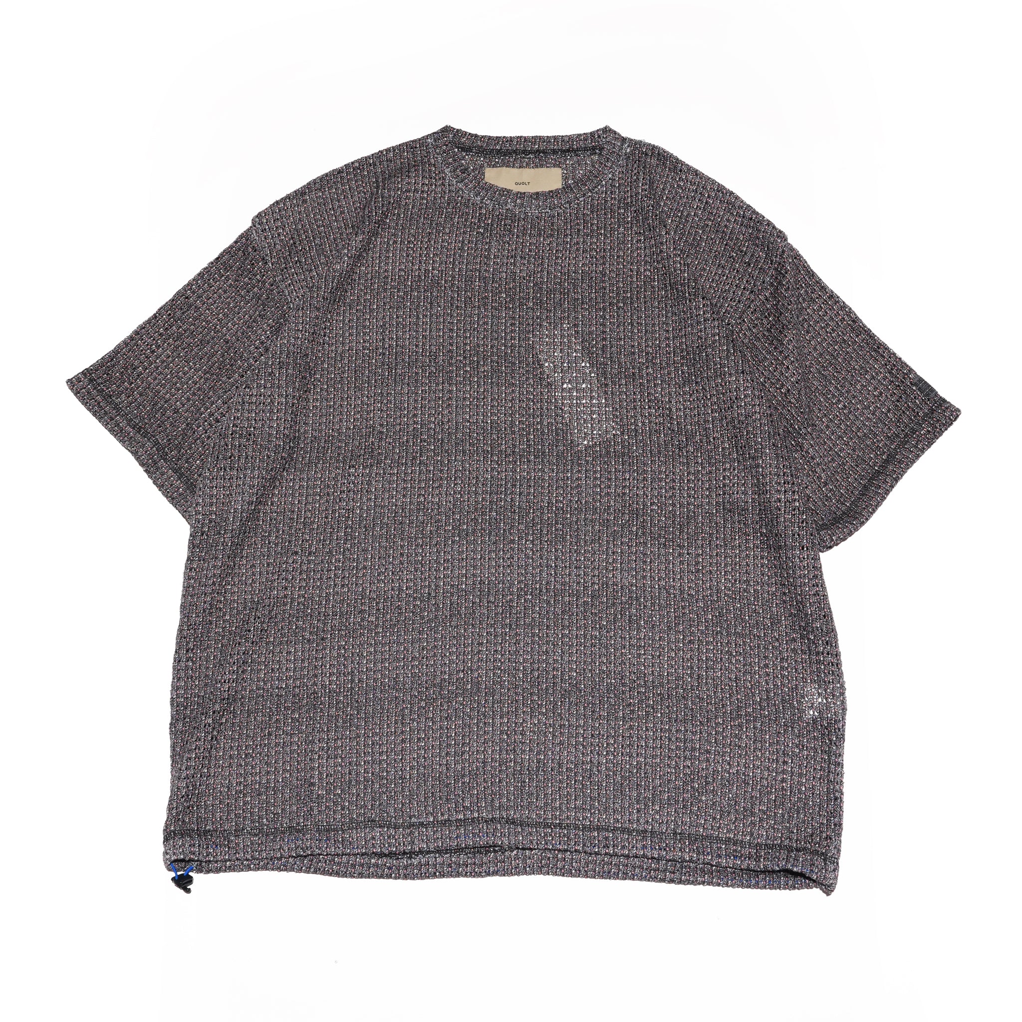 MIXED-MESH KNIT – MIXED-BLACK | QUOLT