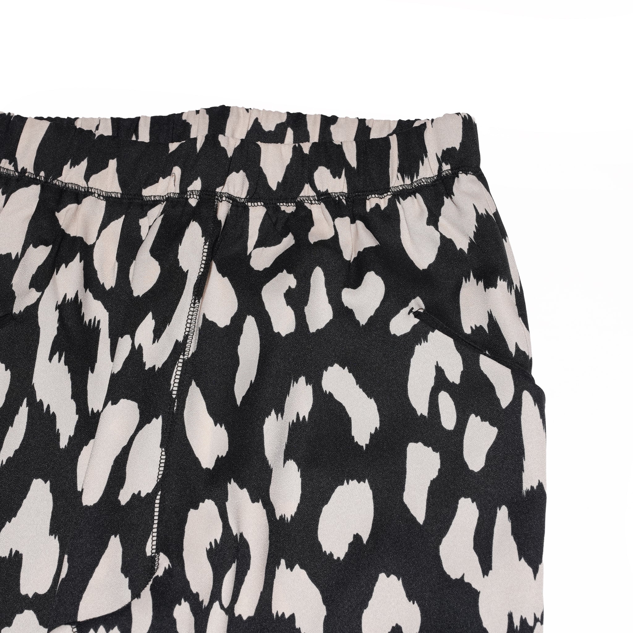 ABSTRACT PANTS – BLACK-IVORY | QUOLT