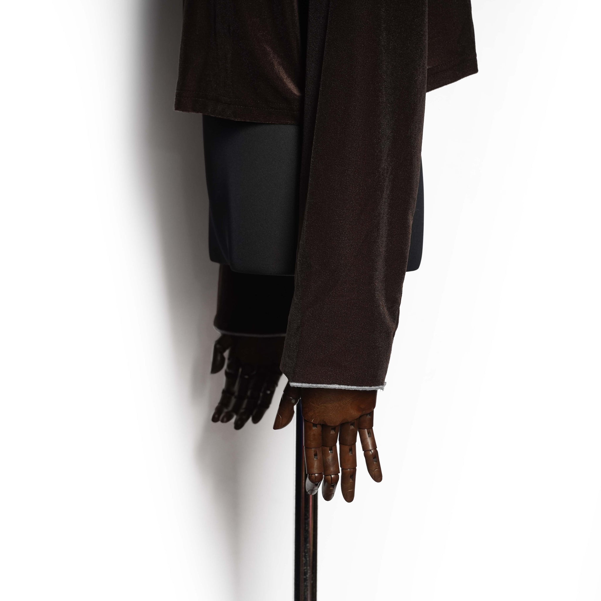 sheer velour cardigan – Brown | WHYTO【ネコポス選択可能】