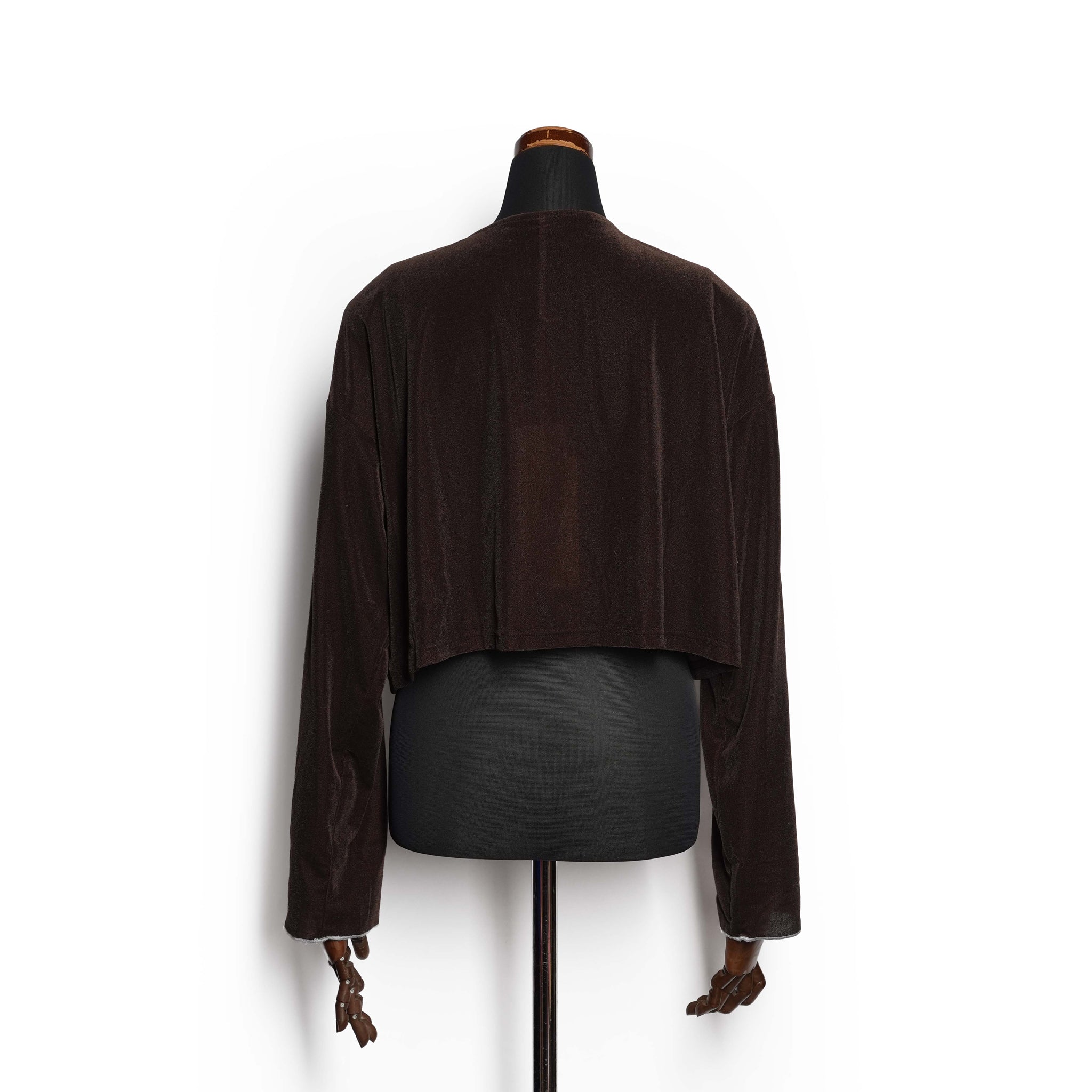 sheer velour cardigan – Brown | WHYTO【ネコポス選択可能】