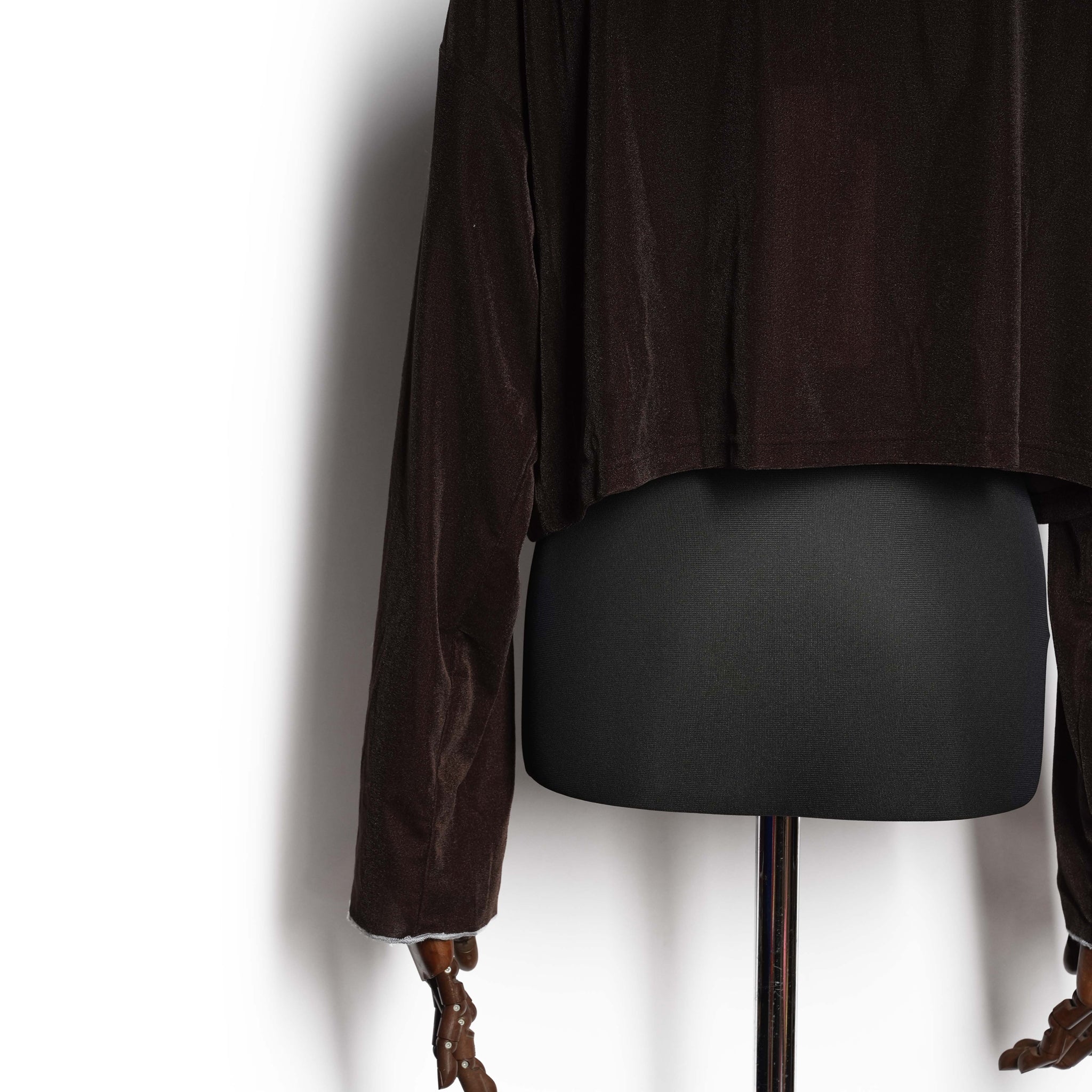 sheer velour cardigan – Brown | WHYTO【ネコポス選択可能】