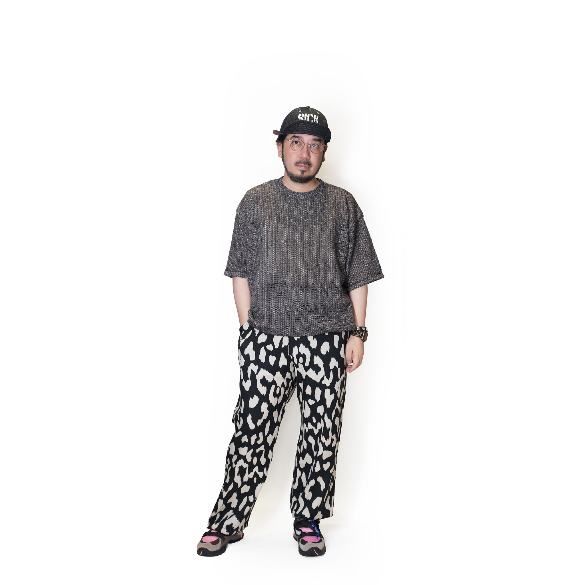 MIXED-MESH KNIT – MIXED-BLACK | QUOLT