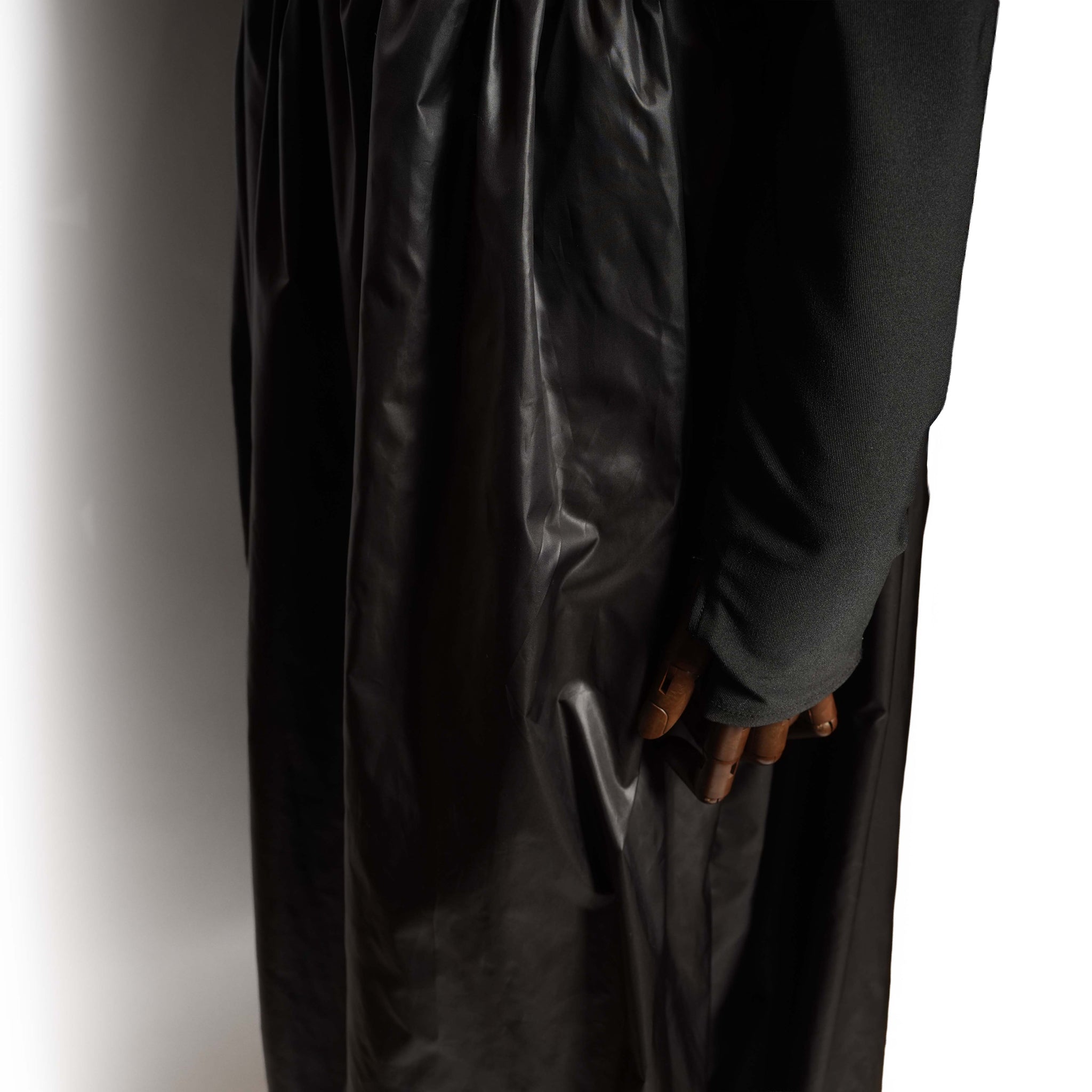 Balloon Hybrid Dress – Black | AMBERGLEAM