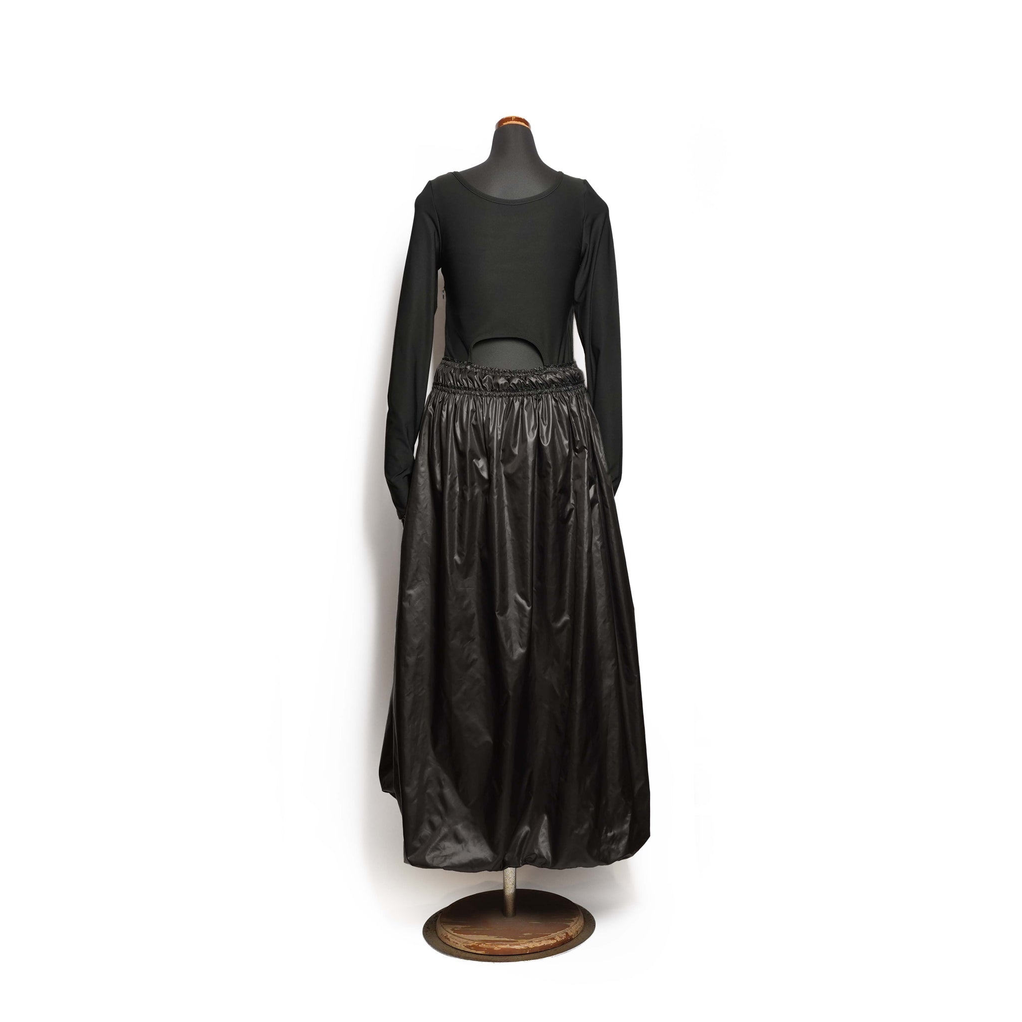 Balloon Hybrid Dress – Black | AMBERGLEAM