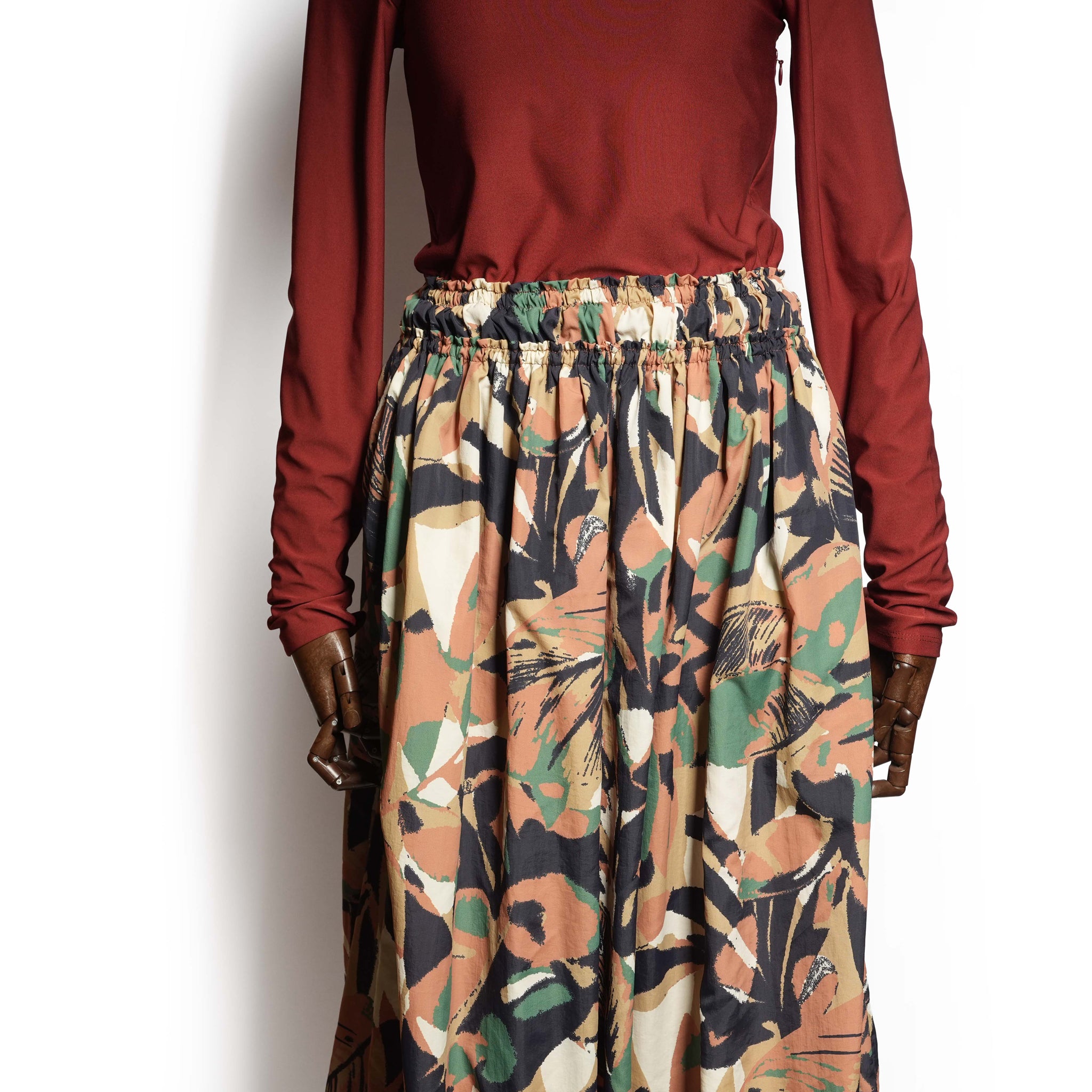 Balloon Hybrid Dress – Camoflage | AMBERGLEAM