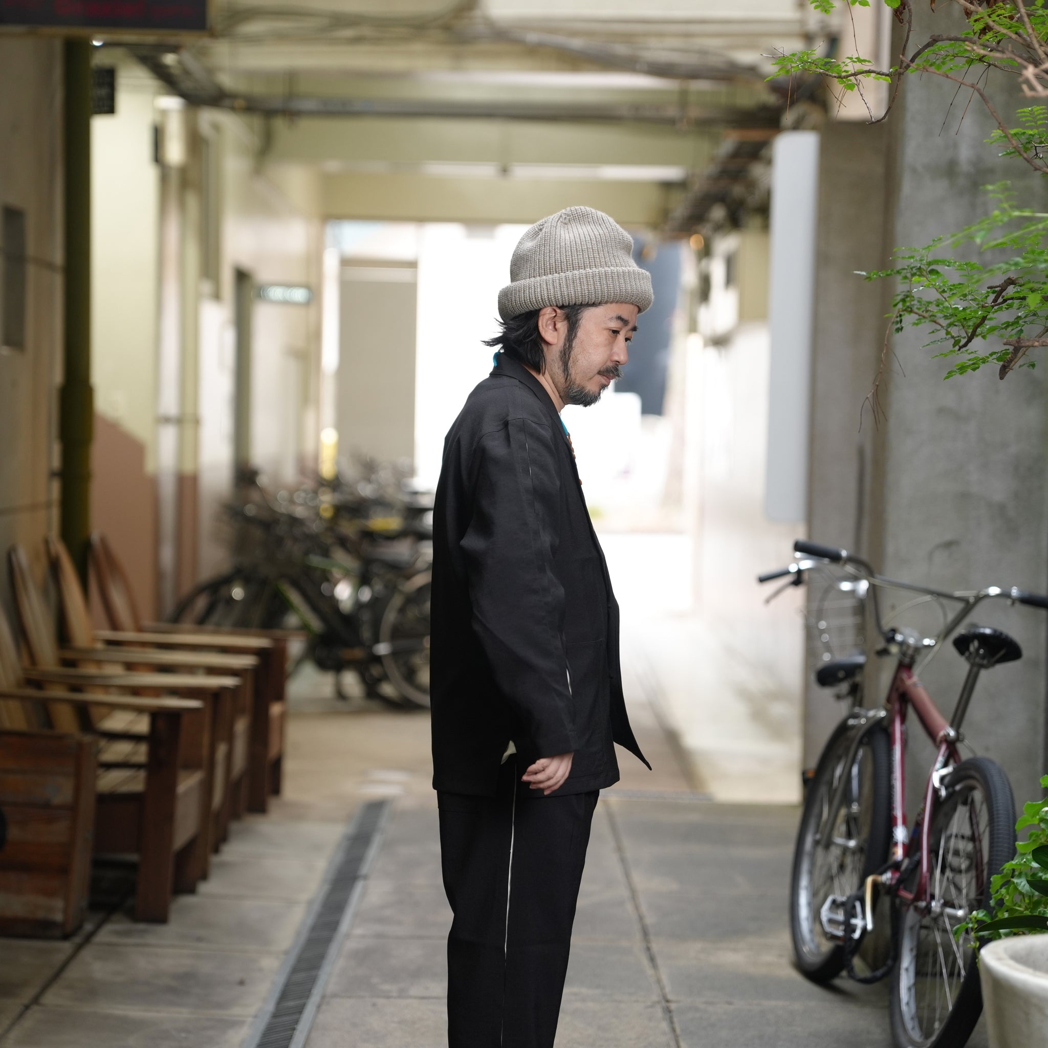 untrad jacket | Color_Black-White | No_901t-1901_Black-White【QUOLT_クオルト】