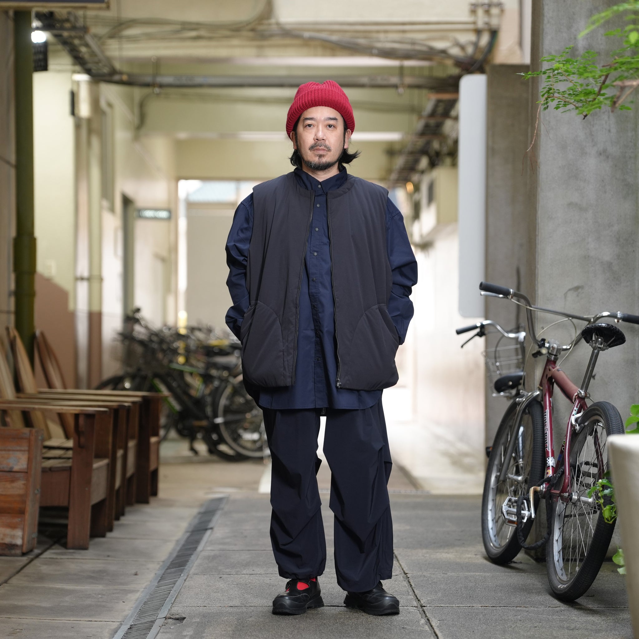 ジッパーベスト – Black | _206 – black | UNTRACE
