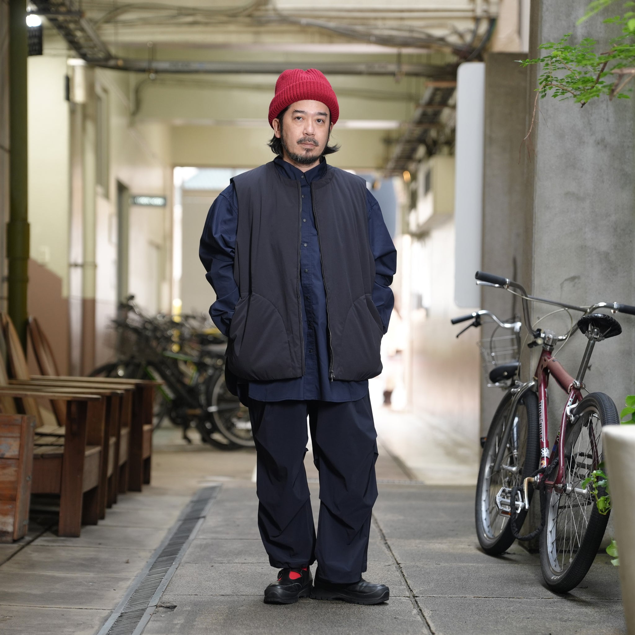 ジッパーベスト – Black | _206 – black | UNTRACE