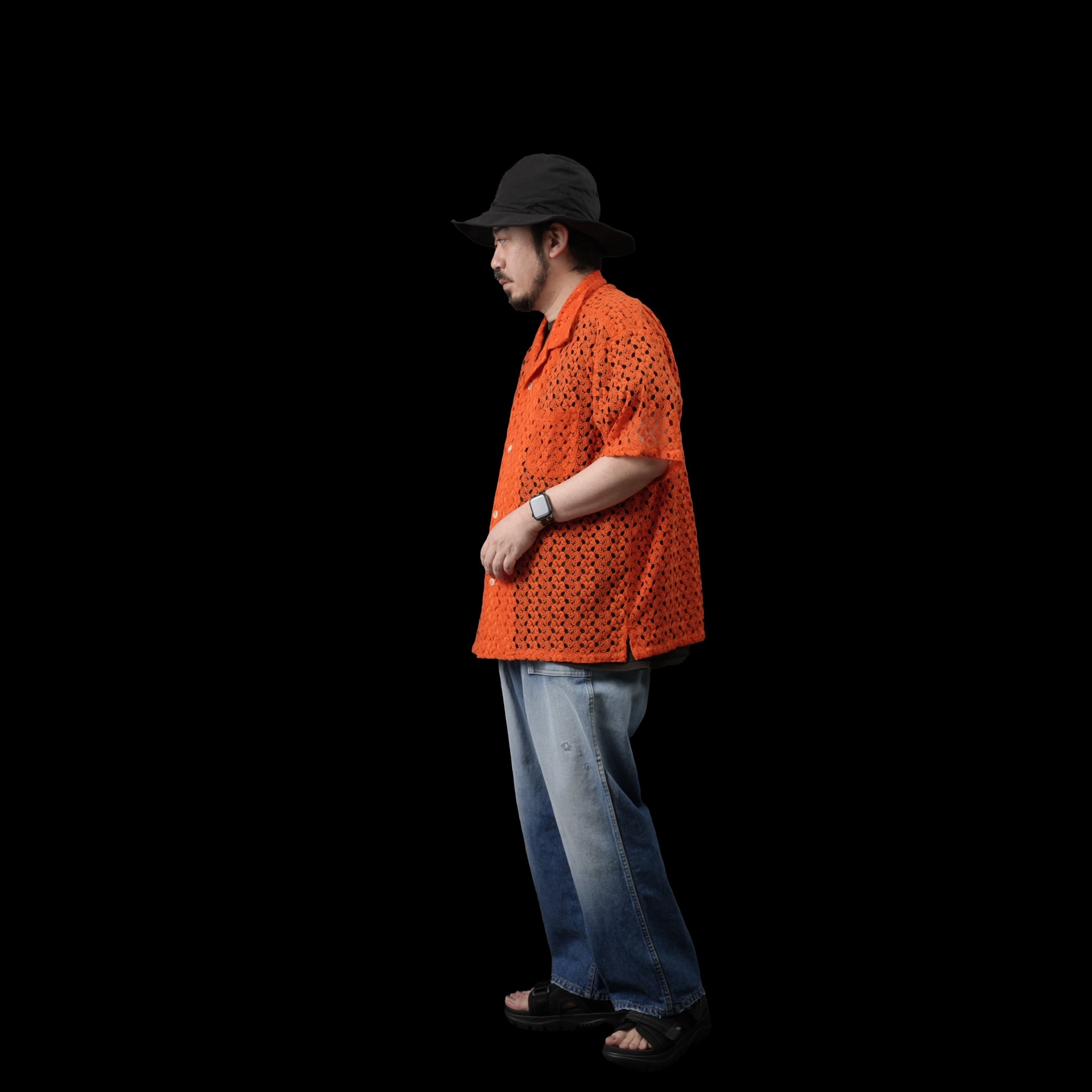 Napkin Lace Shirt – Orange | PLATEAU STUDIO