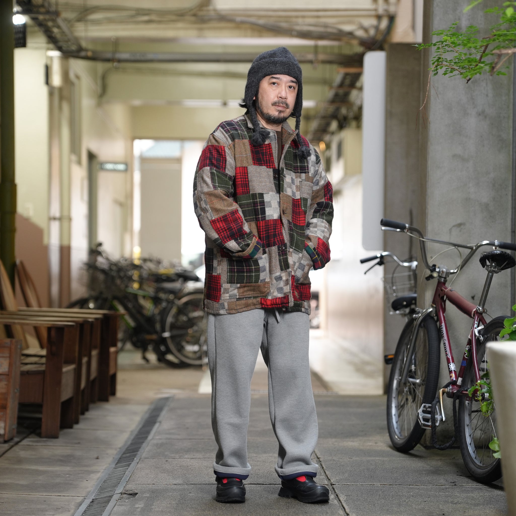 Italian Jail Jacket w/Lining | Color_Wool Patchwork | No_m32880-4_wool patchwork【MONITALY_モニタリー】