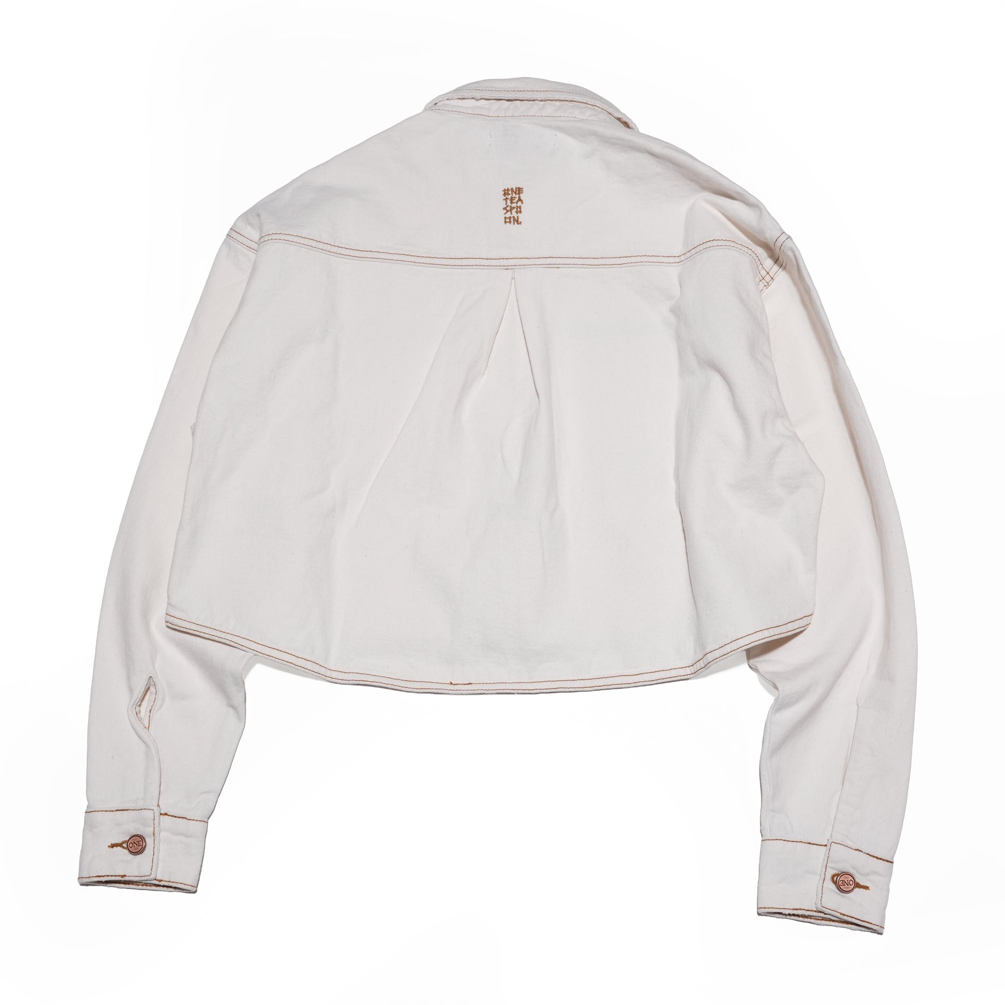 RUSTLER CROPPED DENIM SHACKET – White Beauty | ONE TEASPOON