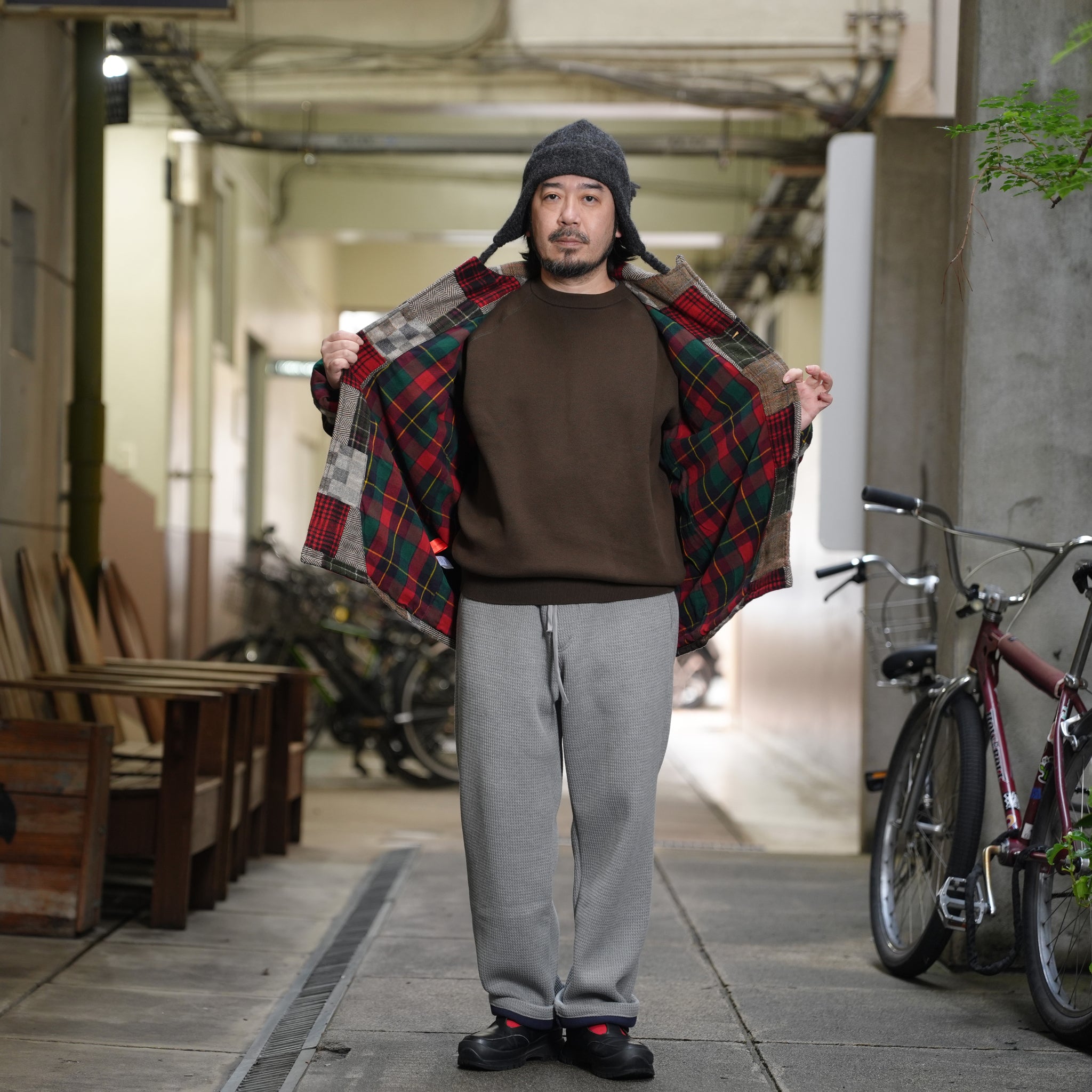 Italian Jail Jacket w/Lining | Color_Wool Patchwork | No_m32880-4_wool patchwork【MONITALY_モニタリー】