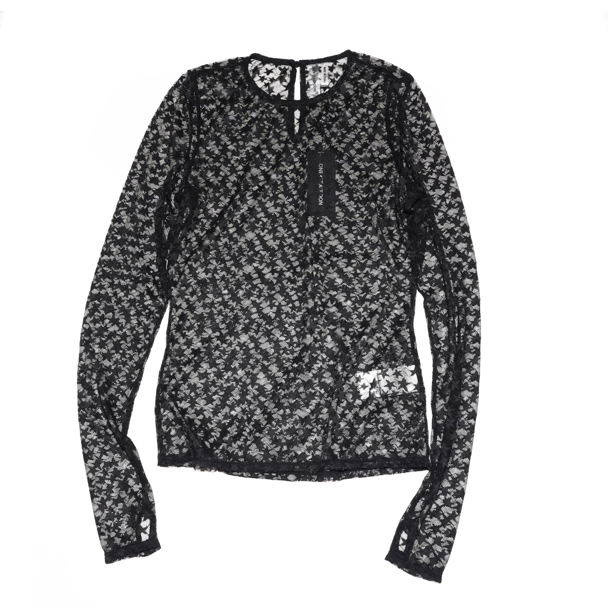 BLACK MAGIC STAR SHEER MESH LONGSLEEVE TOP | ONE TEASPOON | 入荷予定アイテム