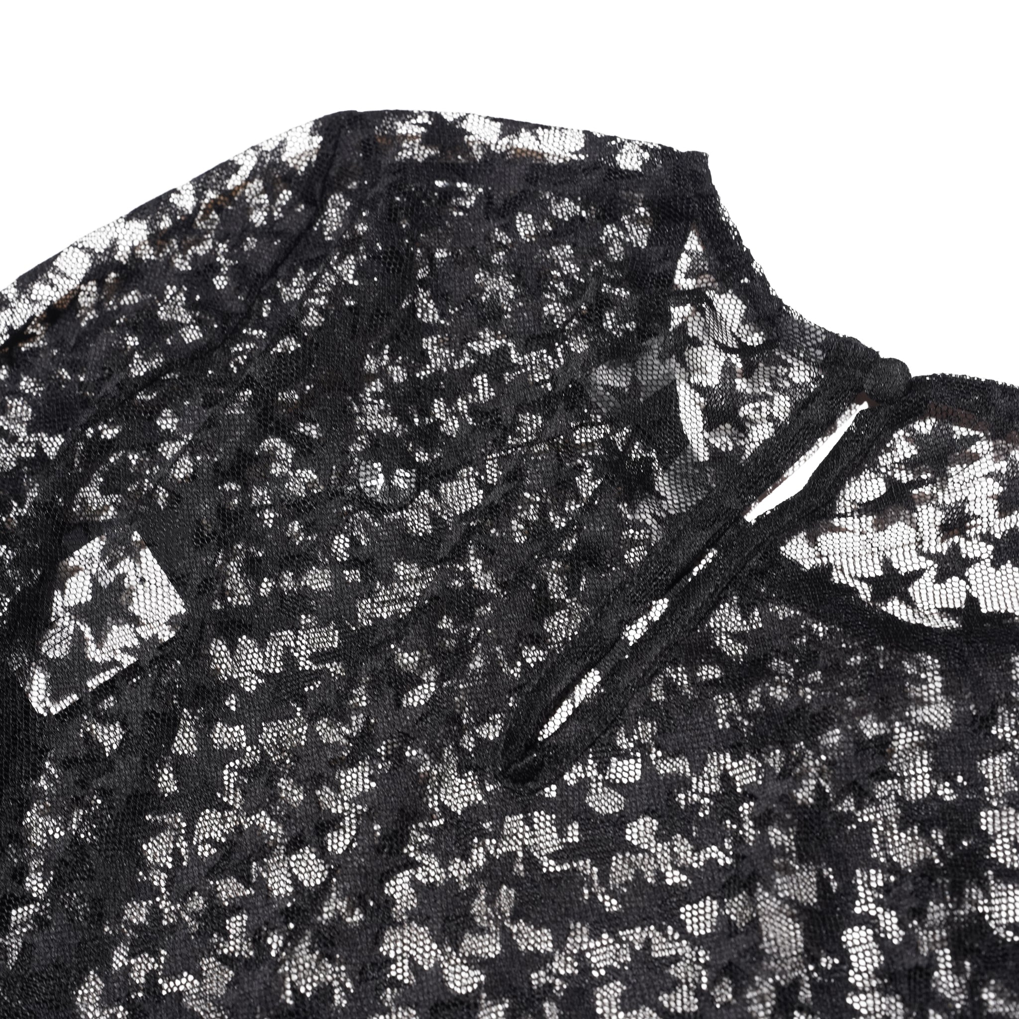 BLACK MAGIC STAR SHEER MESH LONGSLEEVE TOP | ONE TEASPOONム