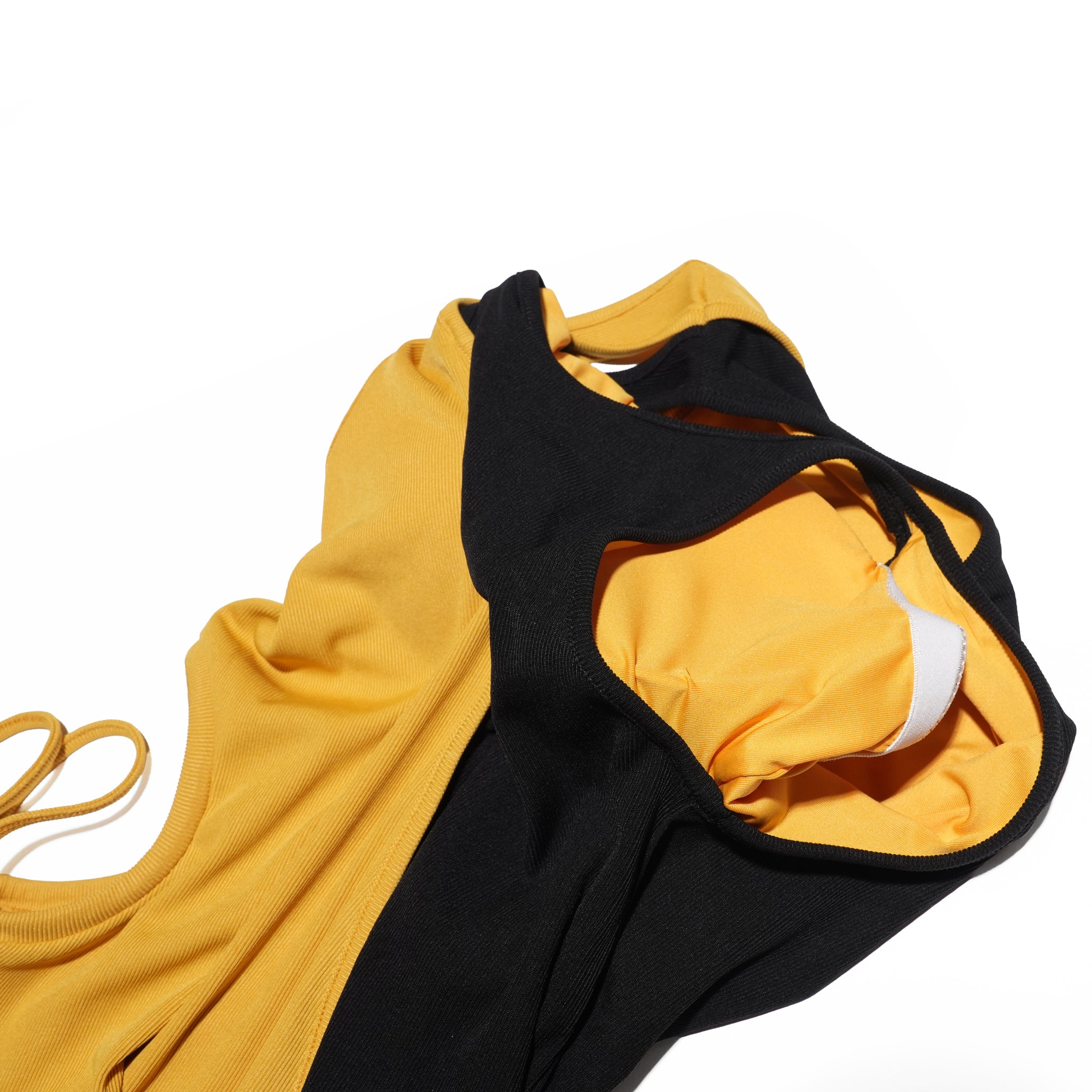 アシンメトリーRIBカットドレス – Bicolor | 26SS-SPW-09_Bicolor | AMBERGLEAM