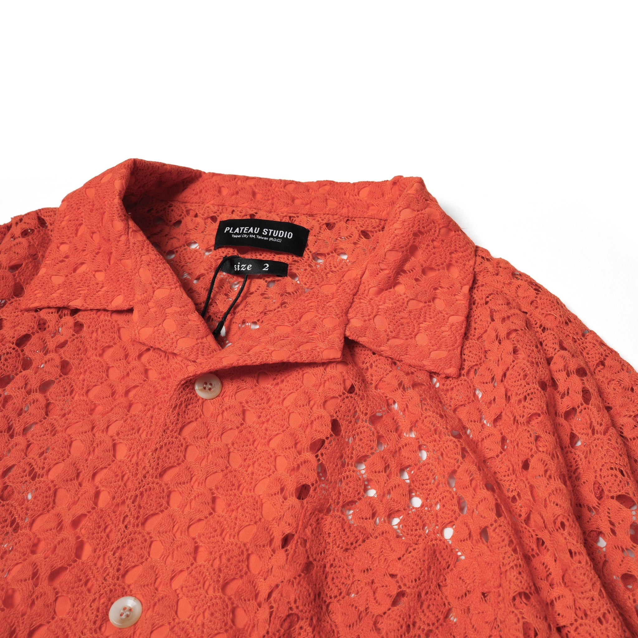 Napkin Lace Shirt – Orange | PLATEAU STUDIO