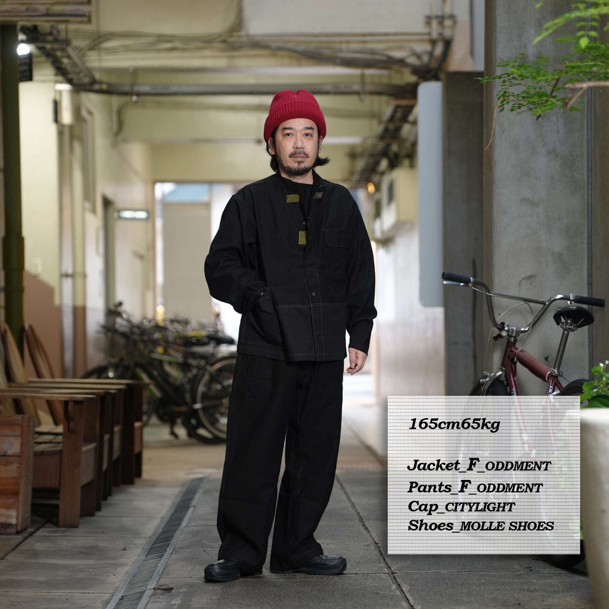 MEC COVERALL JACKET – Dyed Black | odd2025aw-003 | ODDMENT