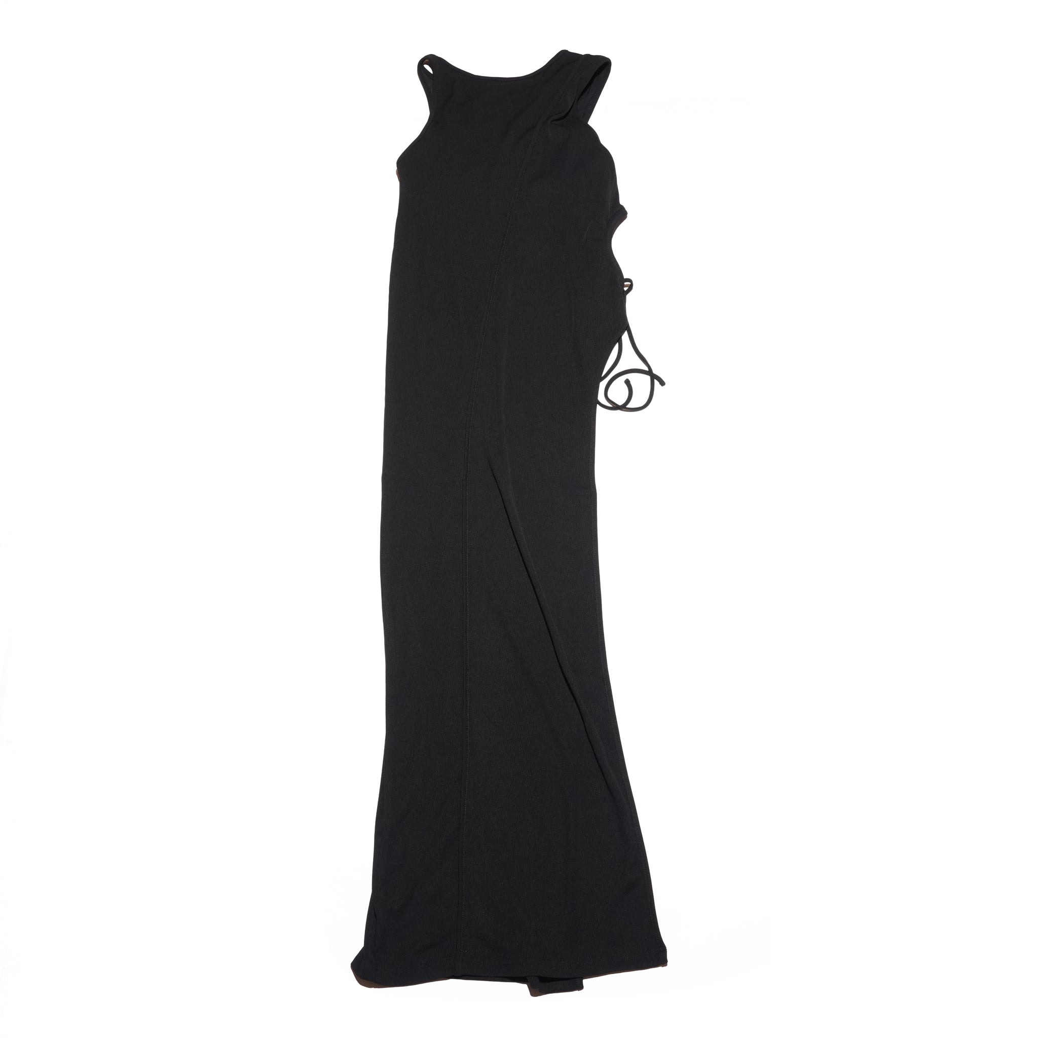アシンメトリーRIBカットドレス – Black | 26SS-SPW-09_Black | AMBERGLEAM