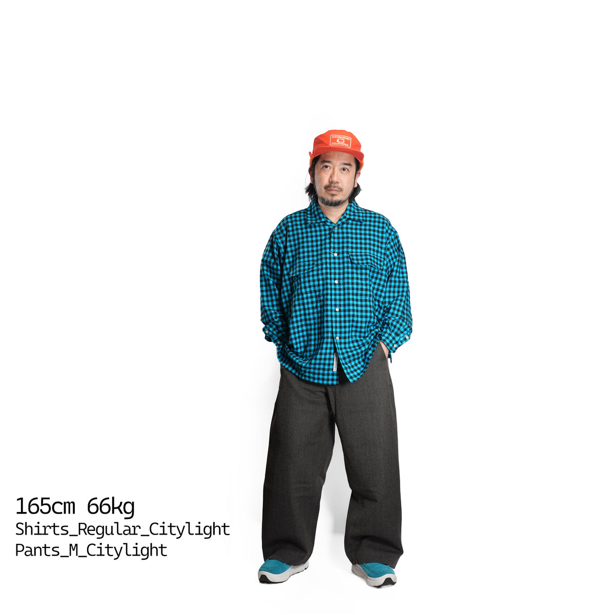 CAMP COLLAR SHIRT (GACHA POKE) *BLUE PLAID | CITYLIGHTS PRODUCTS
