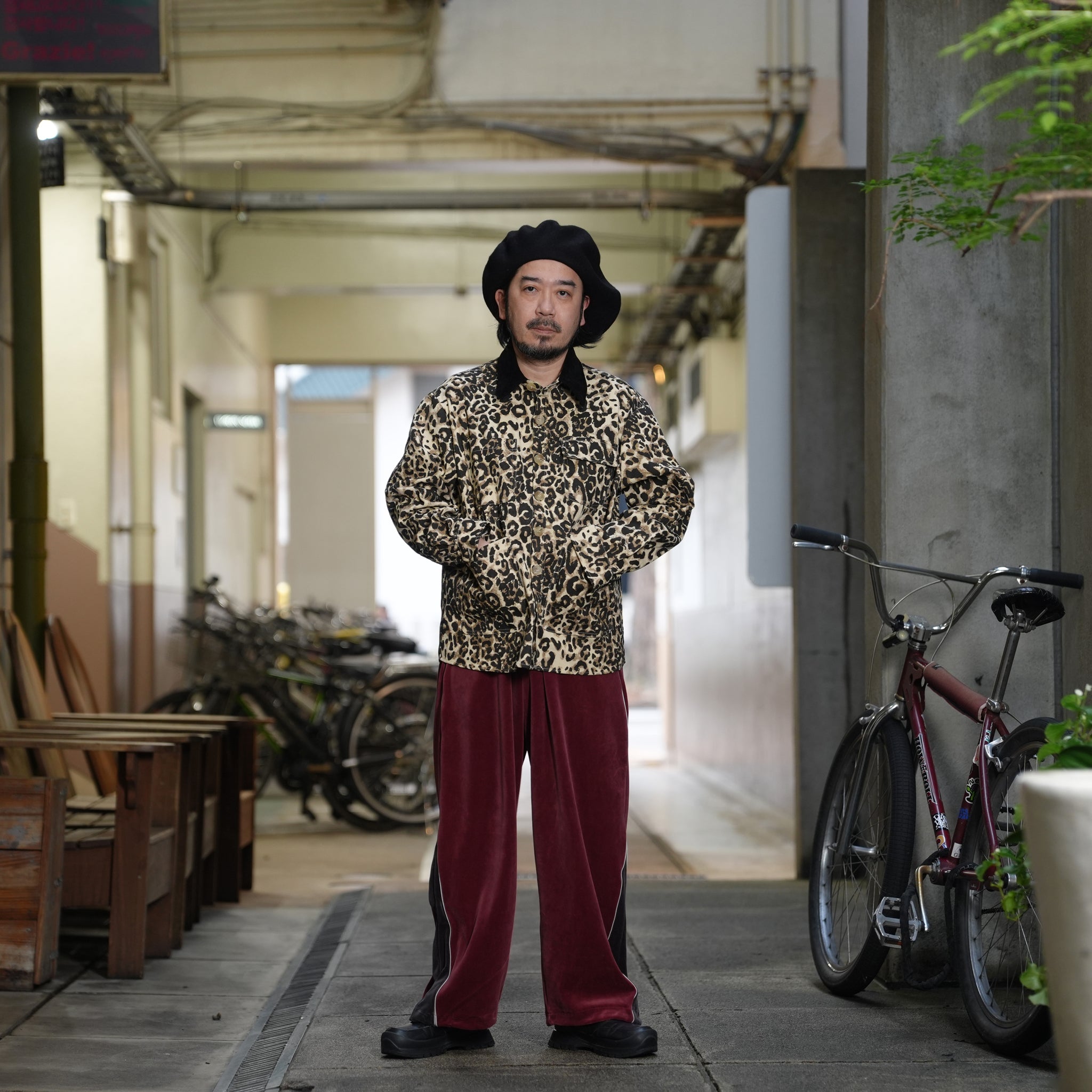 Conrad Leopard Worker Jacket | Color_Tan | No_32SM02JKM063TAN_TAN【SISTER JANE_シスタージェーン】