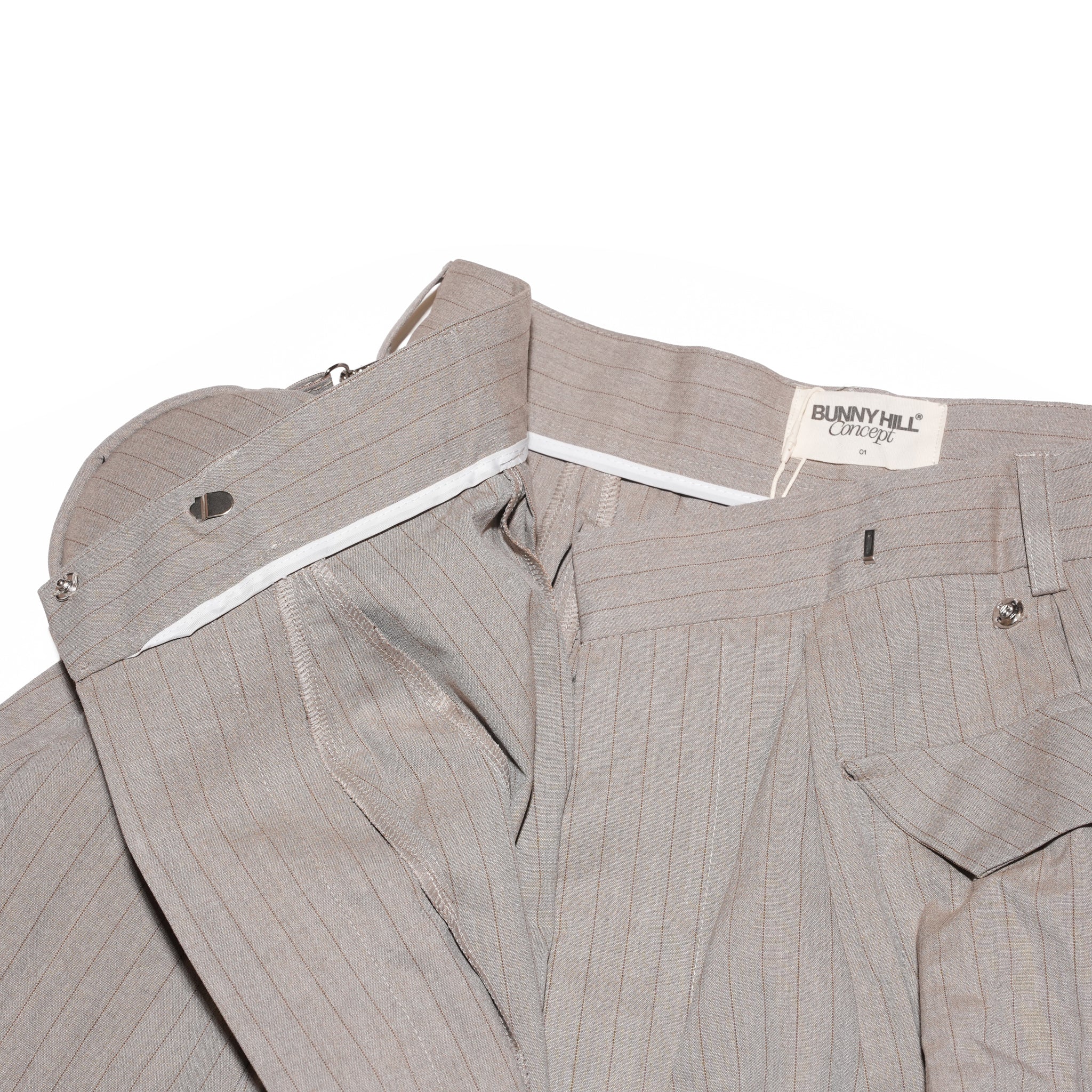DEVORA SKIRT (BROWN STRIPES) | Bunny Hill Concept