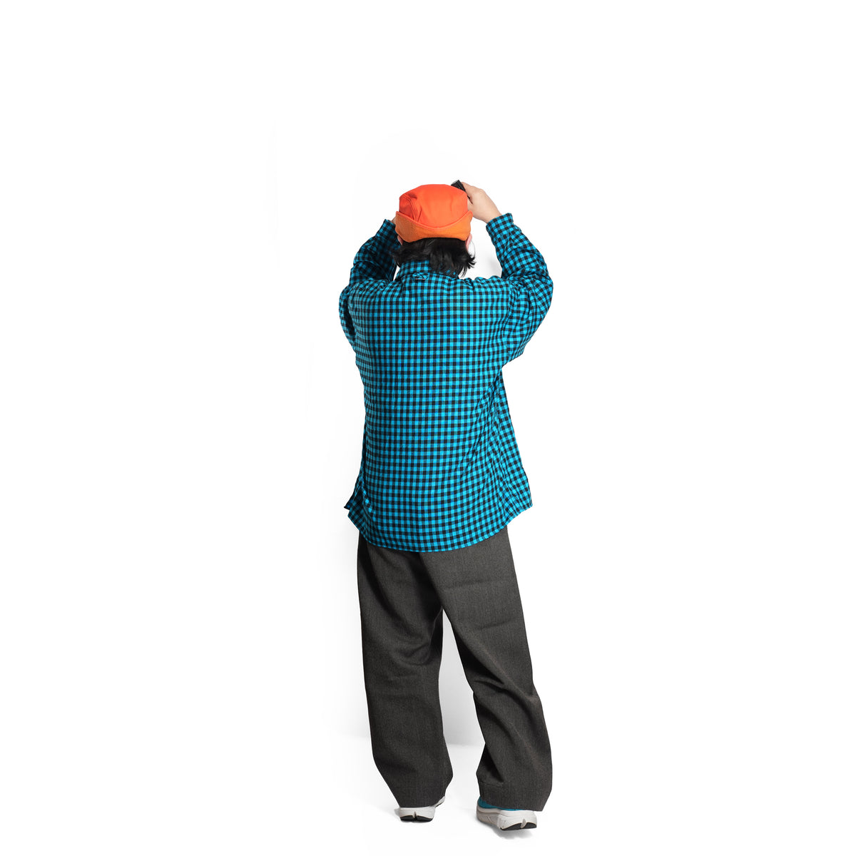 CAMP COLLAR SHIRT (GACHA POKE) *BLUE PLAID | CITYLIGHTS PRODUCTS