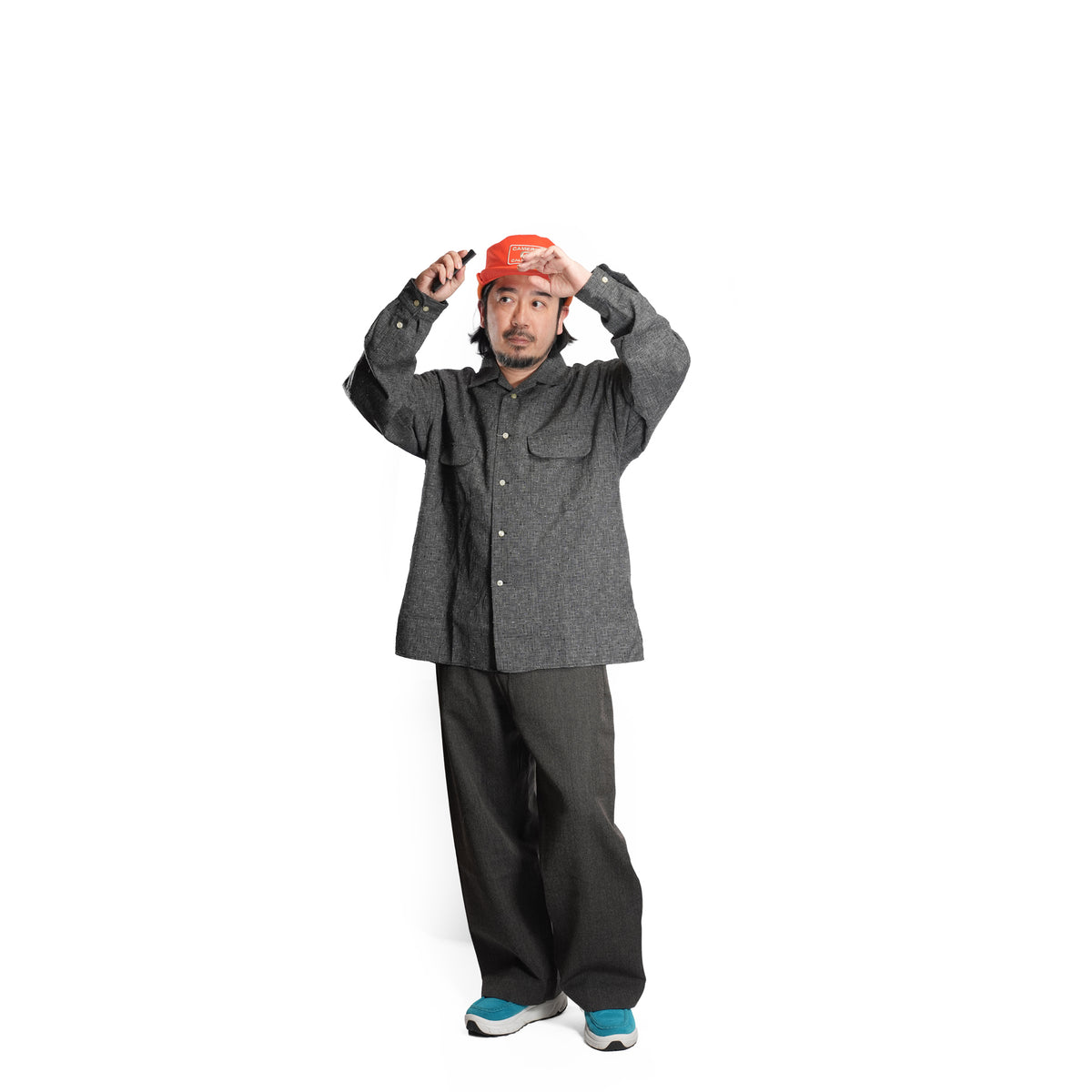 CAMP COLLAR SHIRT (GACHA POKE) *CHARCOAL NEP | CITYLIGHTS PRODUCTS