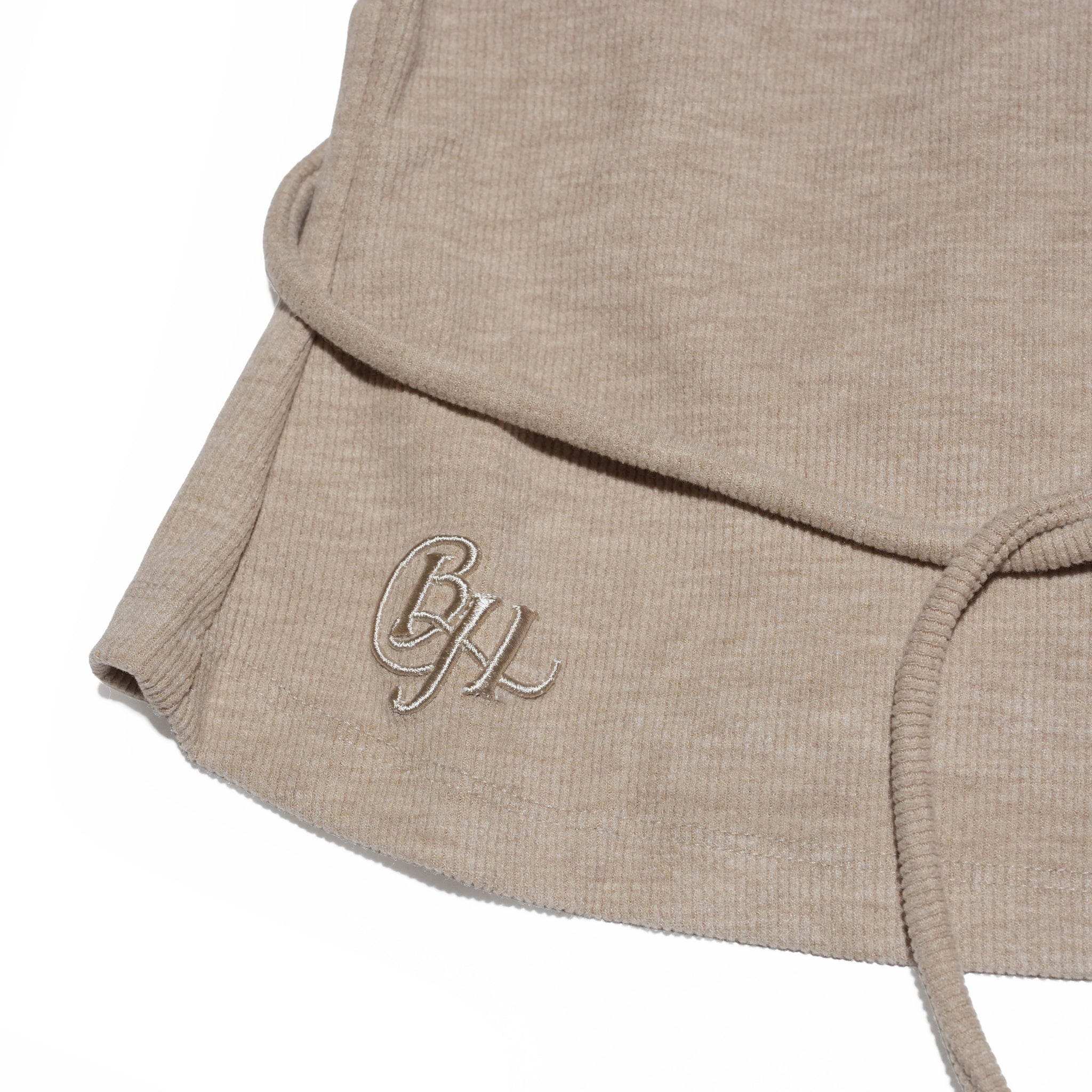 CONRAD SLEEVELESS TOP (SAND BEIGE) | Bunny Hill Concept