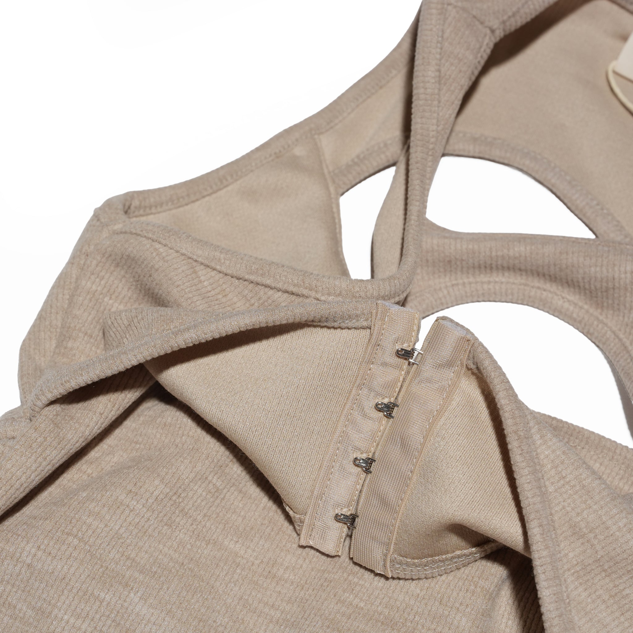 CONRAD SLEEVELESS TOP (SAND BEIGE) | Bunny Hill Concept