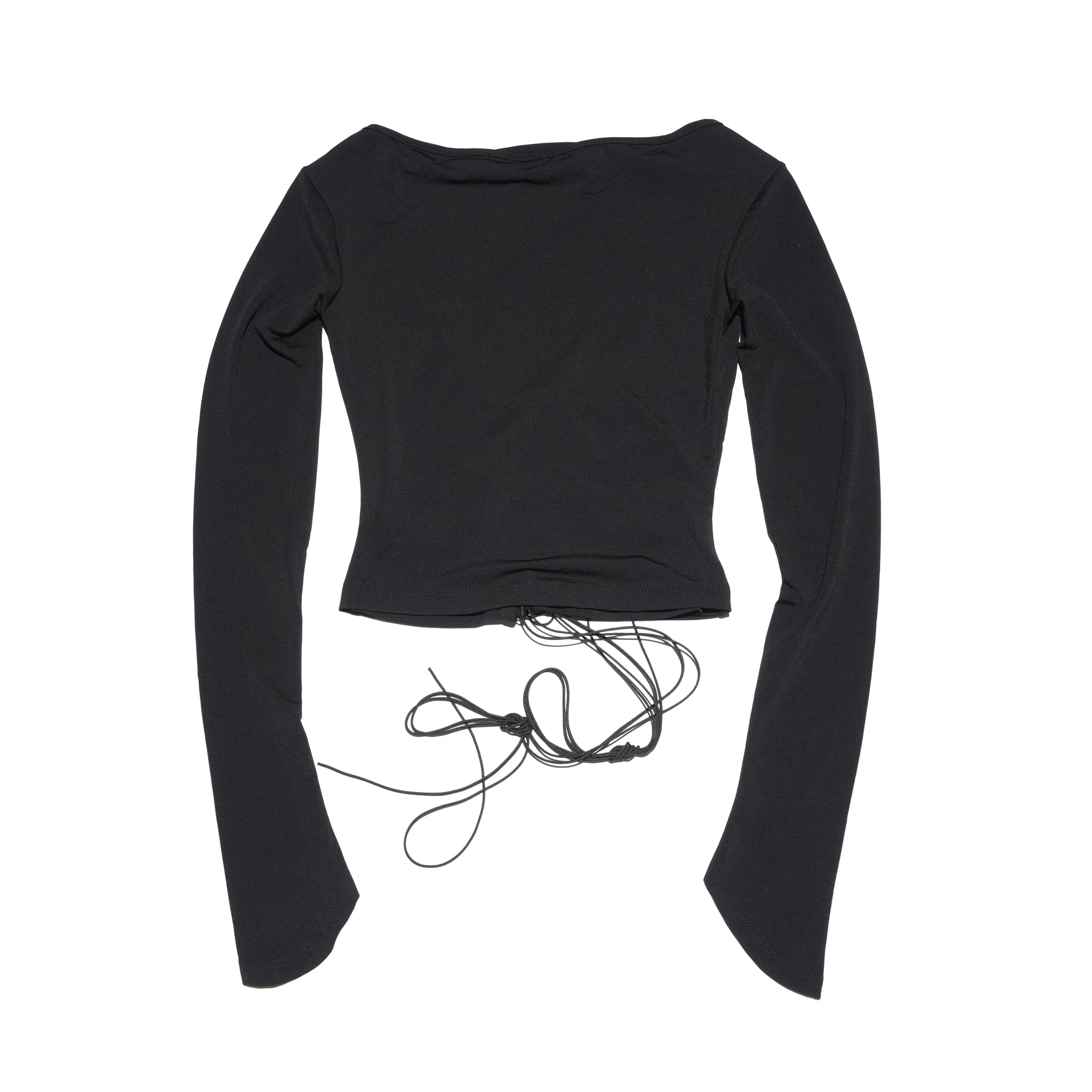 BISOU LONG SLEEVE TOP (BLACK) | Bunny Hill Concept
