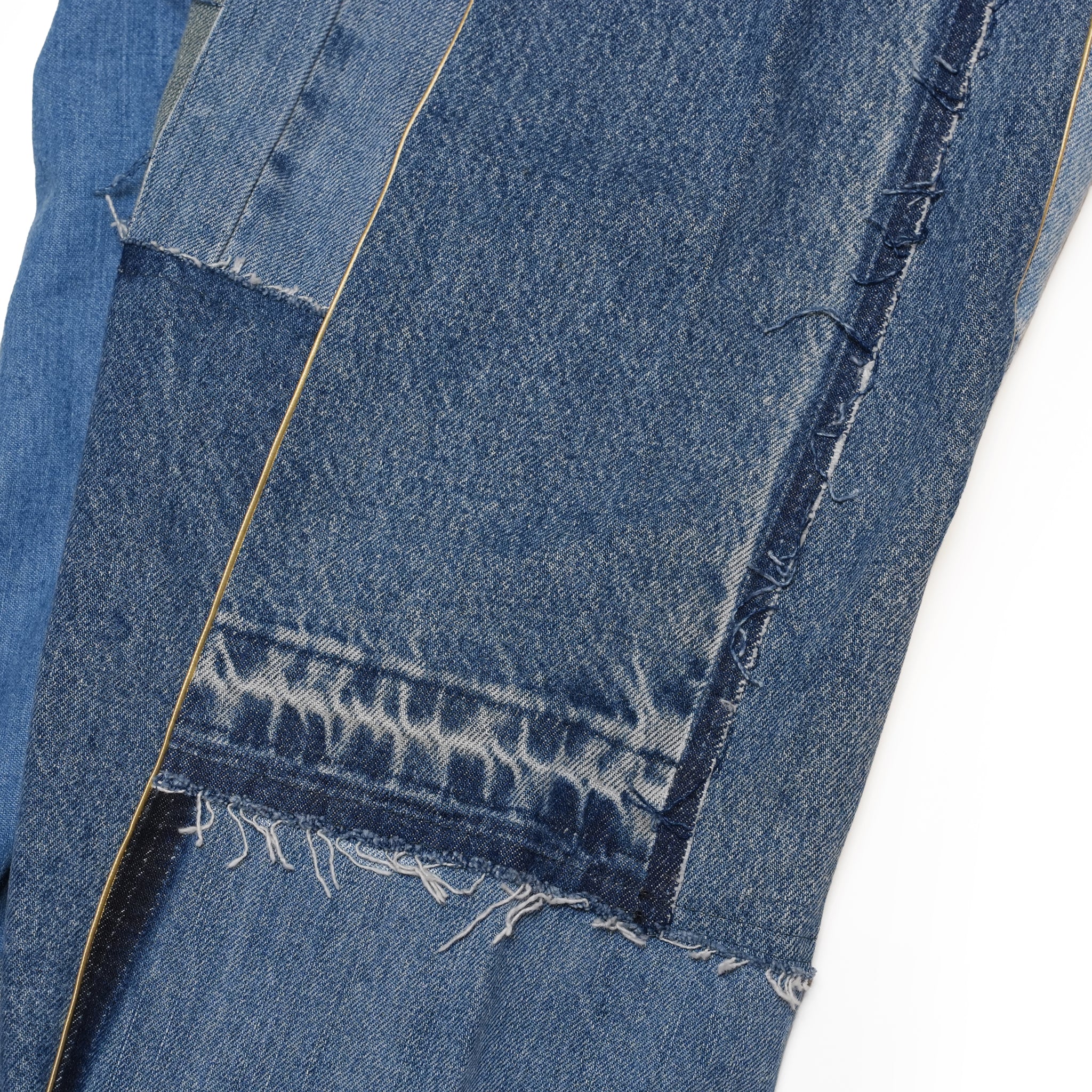 AT-268 | パッチワークデニムパンツ　パターンver | Color:6 | Size:S【REHERSALL_リハーズオール】