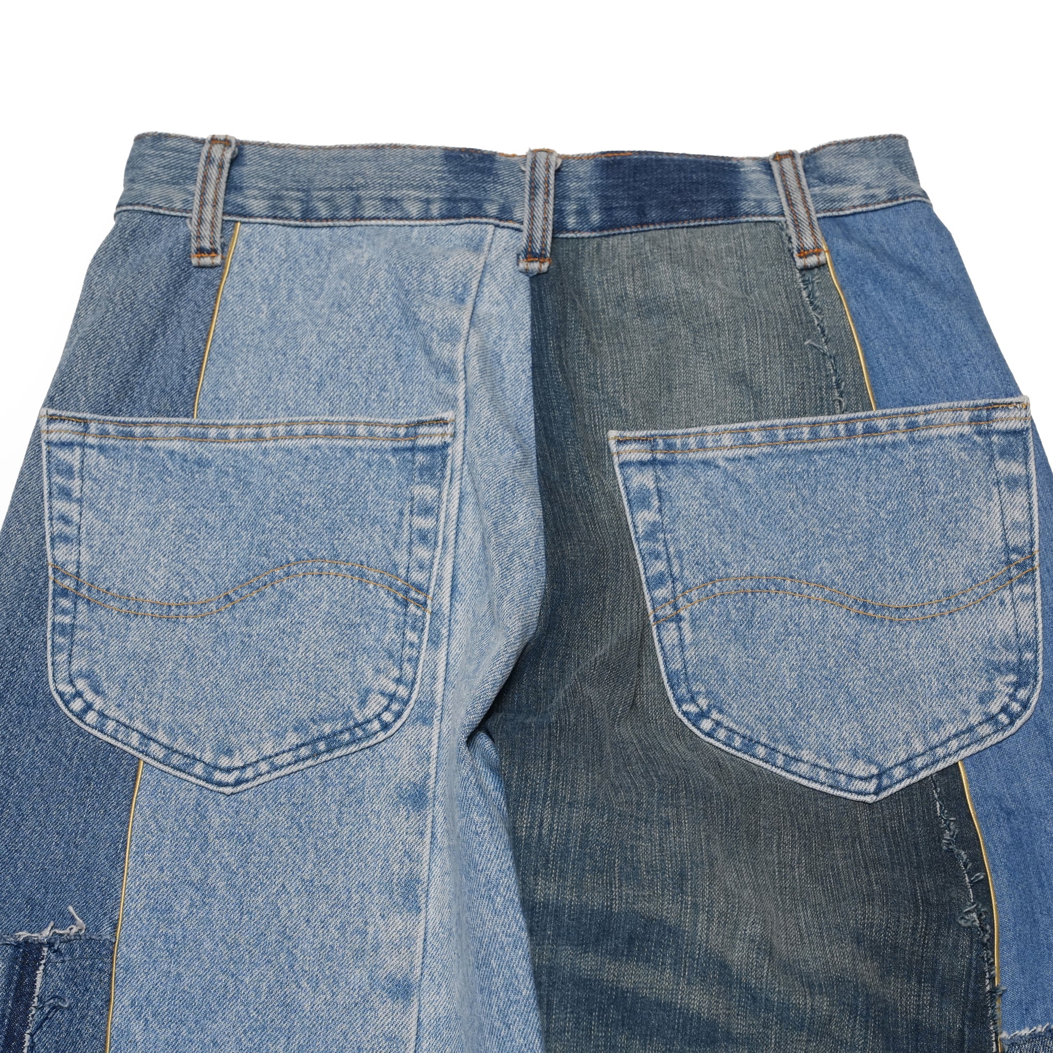 AT-268 | パッチワークデニムパンツ　パターンver | Color:6 | Size:S【REHERSALL_リハーズオール】