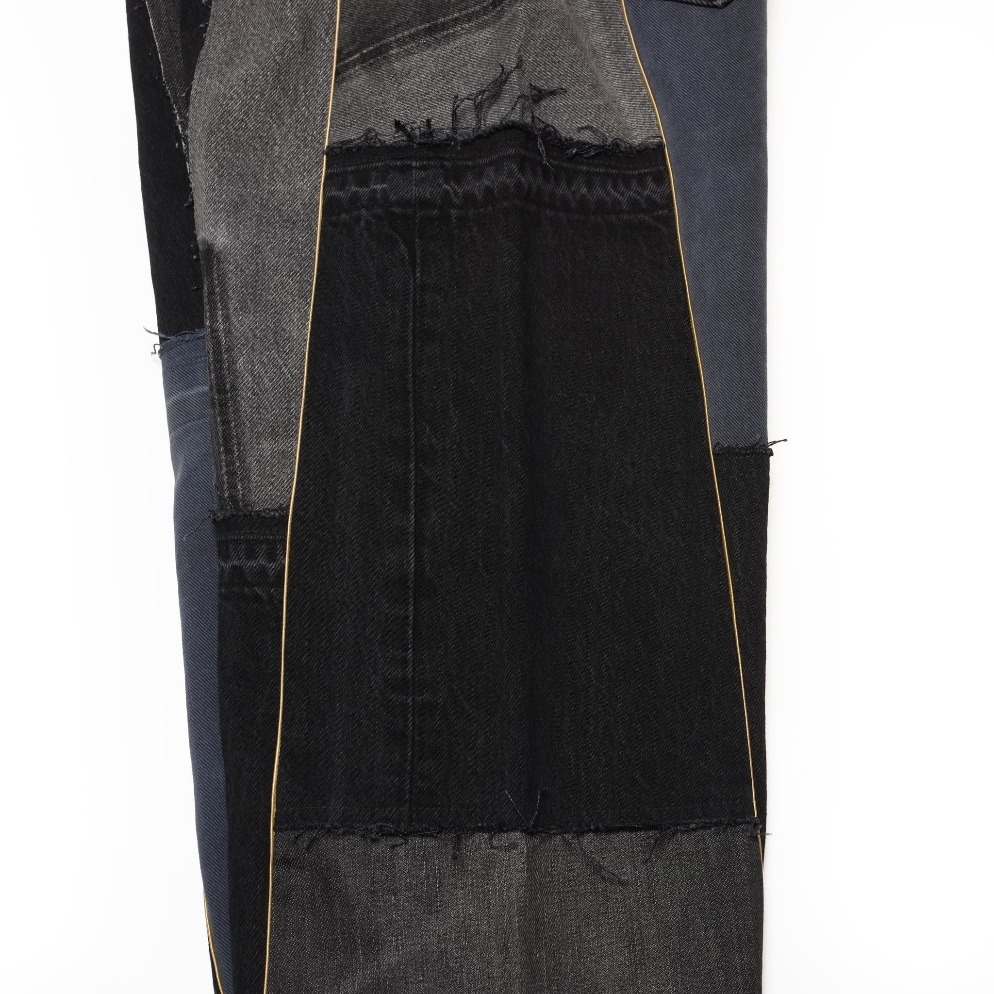 AT-268 | パッチワークデニムパンツ　パターンver | Color:24 | Size:S【REHERSALL_リハーズオール】