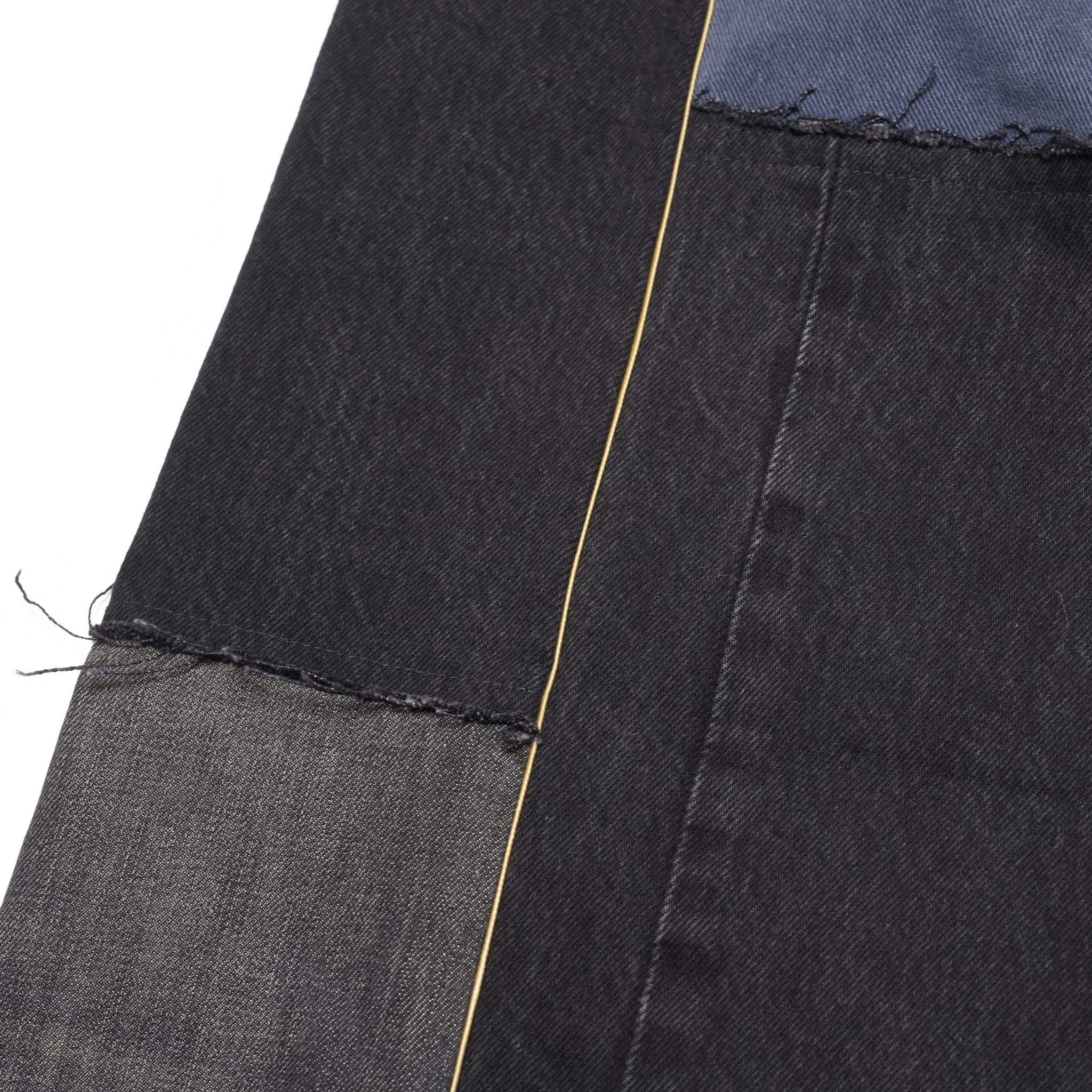 AT-268 | パッチワークデニムパンツ　パターンver | Color:24 | Size:S【REHERSALL_リハーズオール】