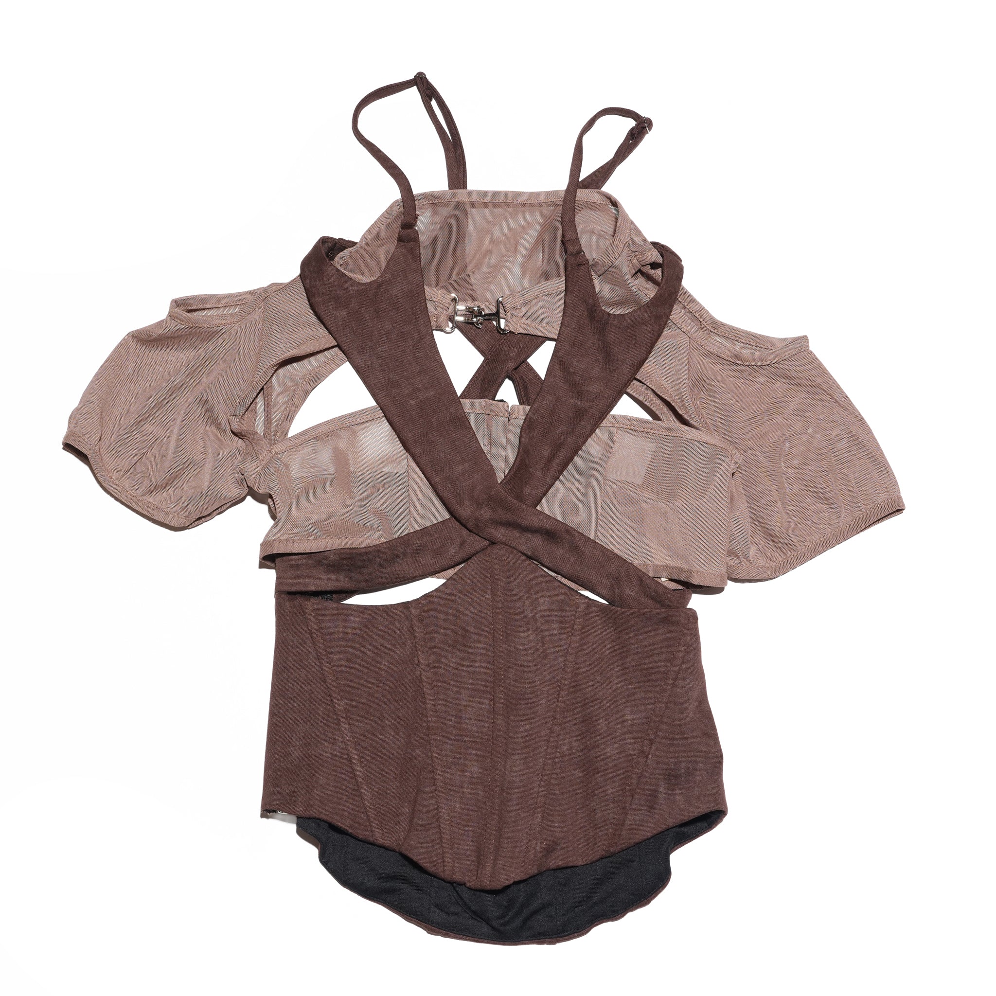 CHARMESH TOP (BROWN) | Bunny Hill Concept