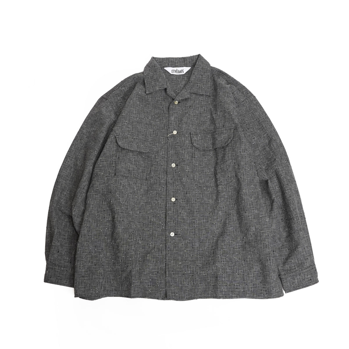 CAMP COLLAR SHIRT (GACHA POKE) *CHARCOAL NEP | CITYLIGHTS PRODUCTS