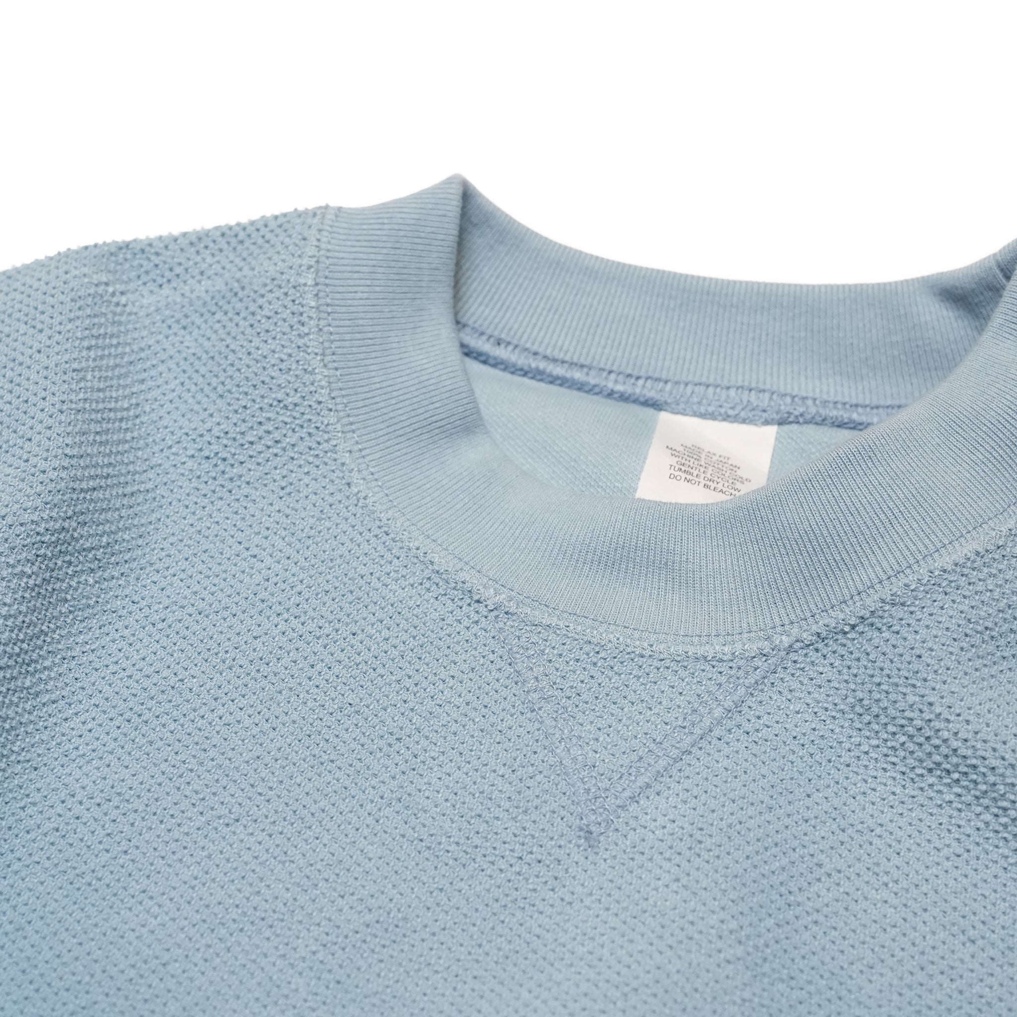 RELAX FIT №149 [ Pique sweat crew ］ | Col_Black / Pale Blue【RELAX FIT_リラックスフィット】