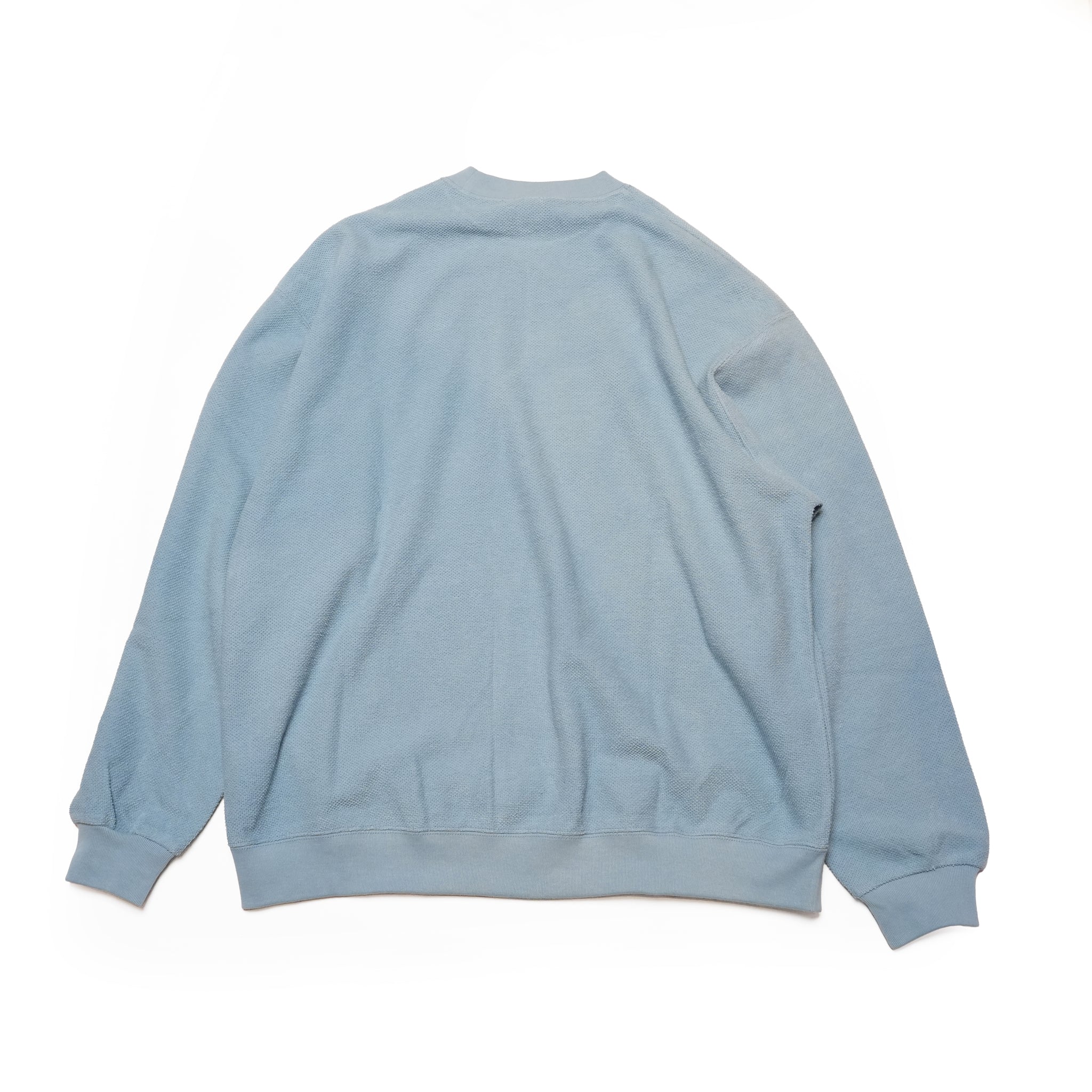 RELAX FIT №149 [ Pique sweat crew ］ | Col_Black / Pale Blue【RELAX FIT_リラックスフィット】