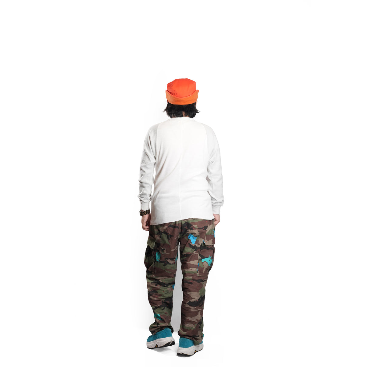 Honeycomb Thermal Freedom L/S Tee / Nelson (White×Gray)  | IMPRESTORE
