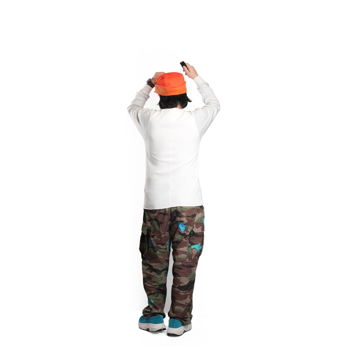 Honeycomb Thermal Freedom L/S Tee / Nelson (White×Gray)  | IMPRESTORE